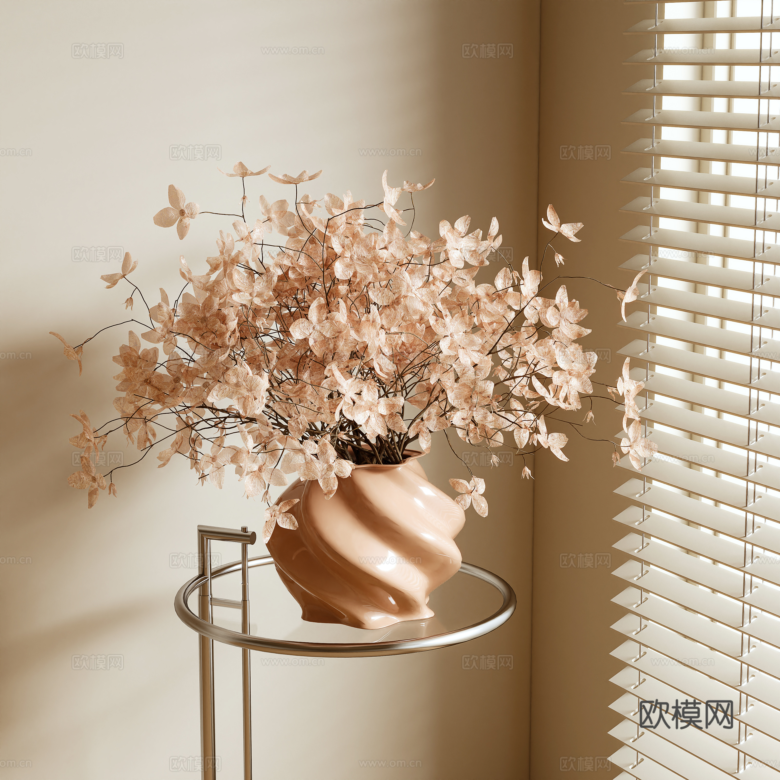 现代花卉 插花 假花3d模型