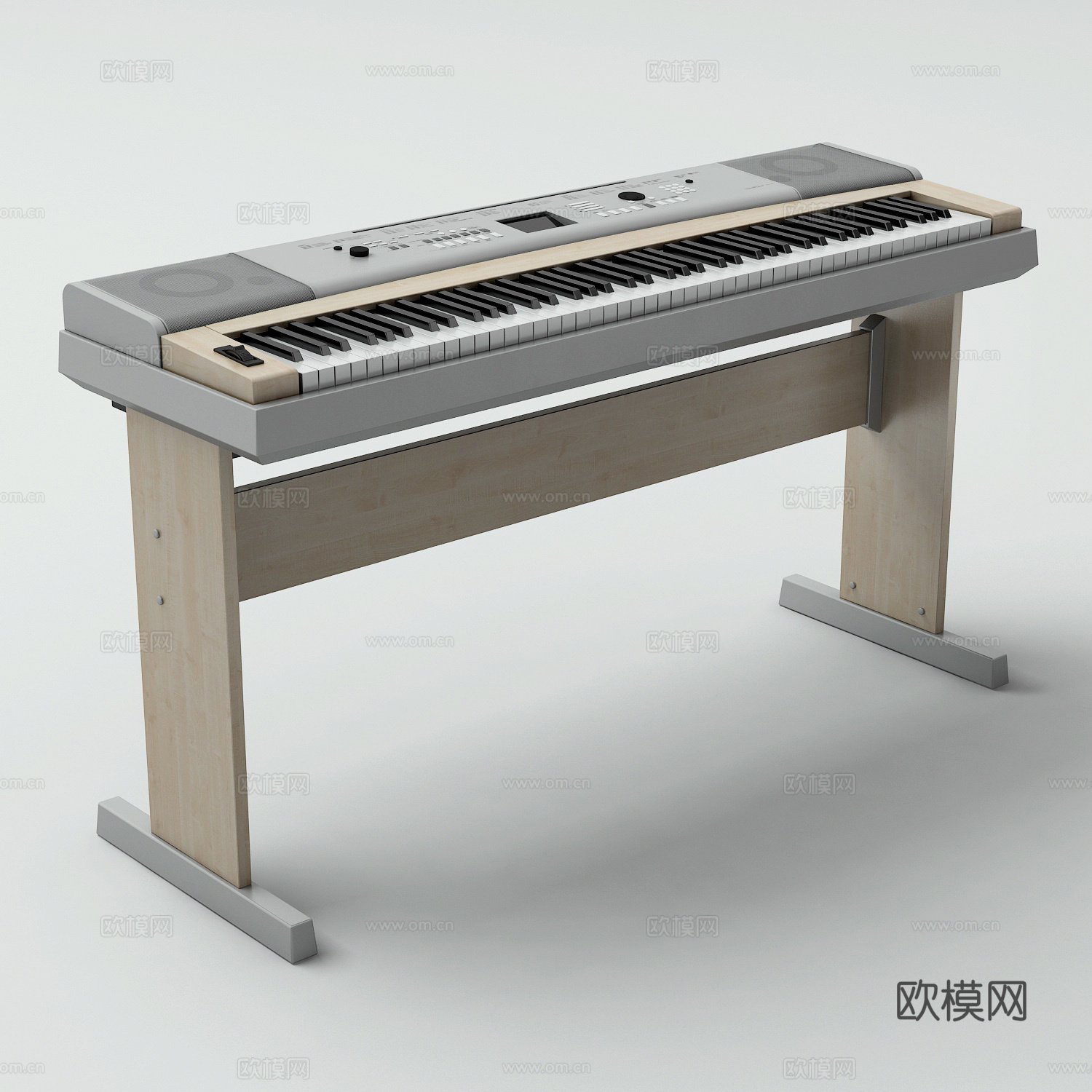 现代电子琴 电子琴3d模型