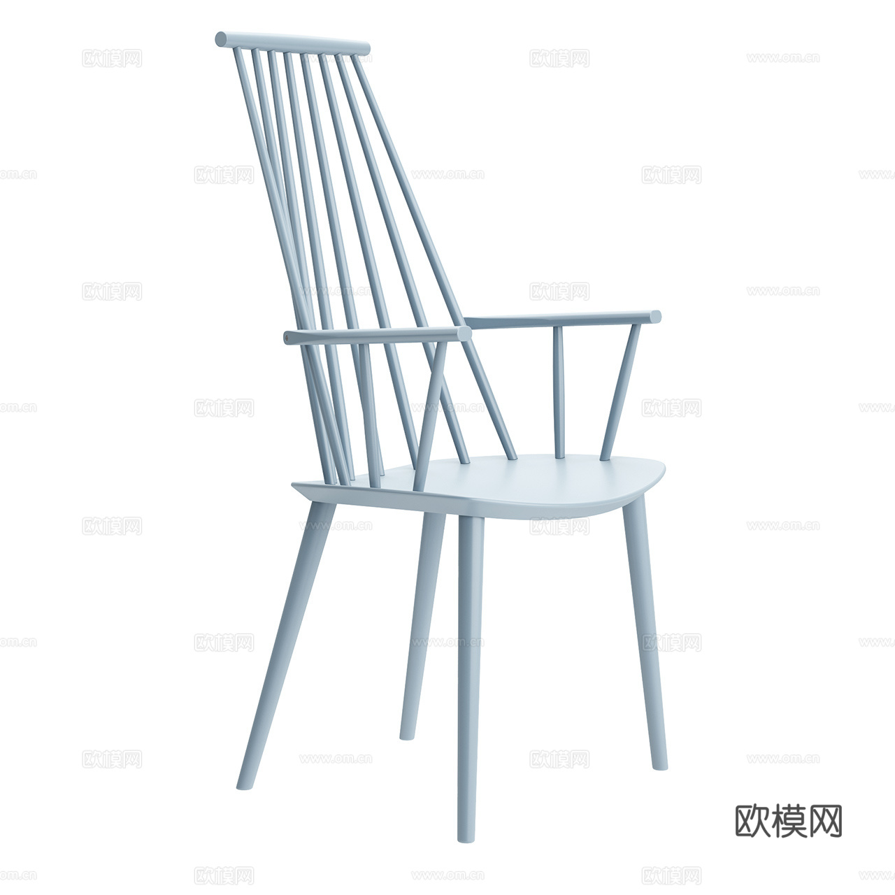 Hay J110 经典休闲椅 北欧休闲椅 扶手椅 橡木椅3d模型