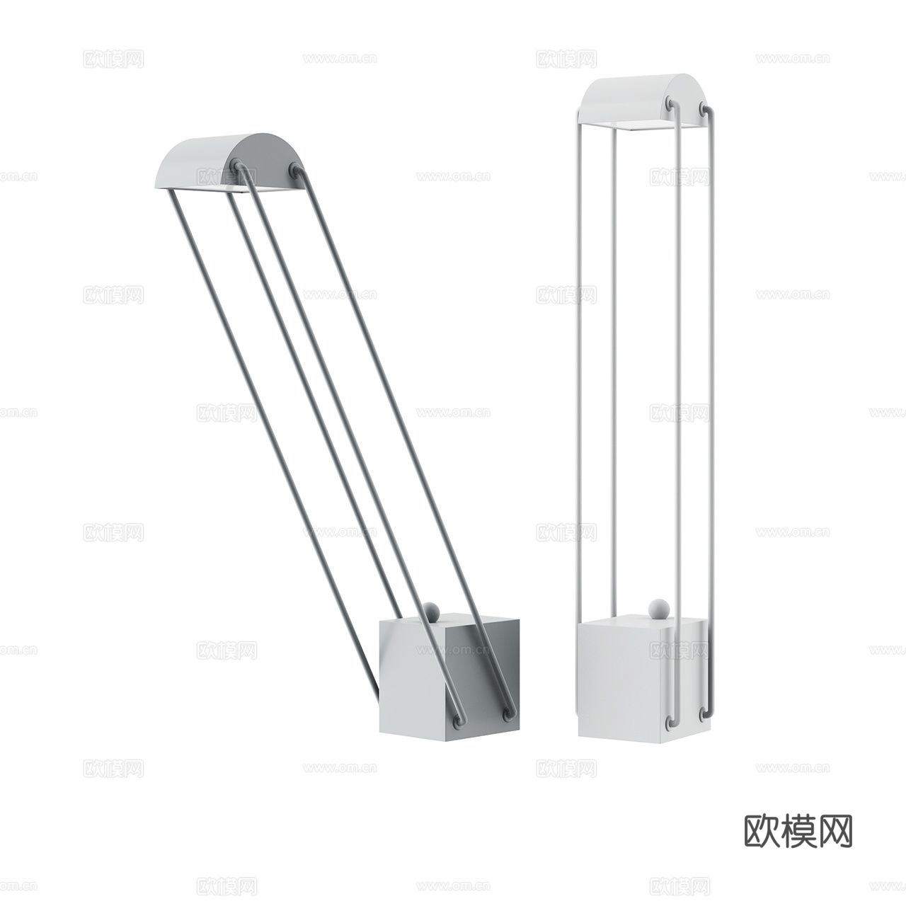 Tokio 极简工业风台灯 金属台灯 读书台灯 工作台灯3d模型