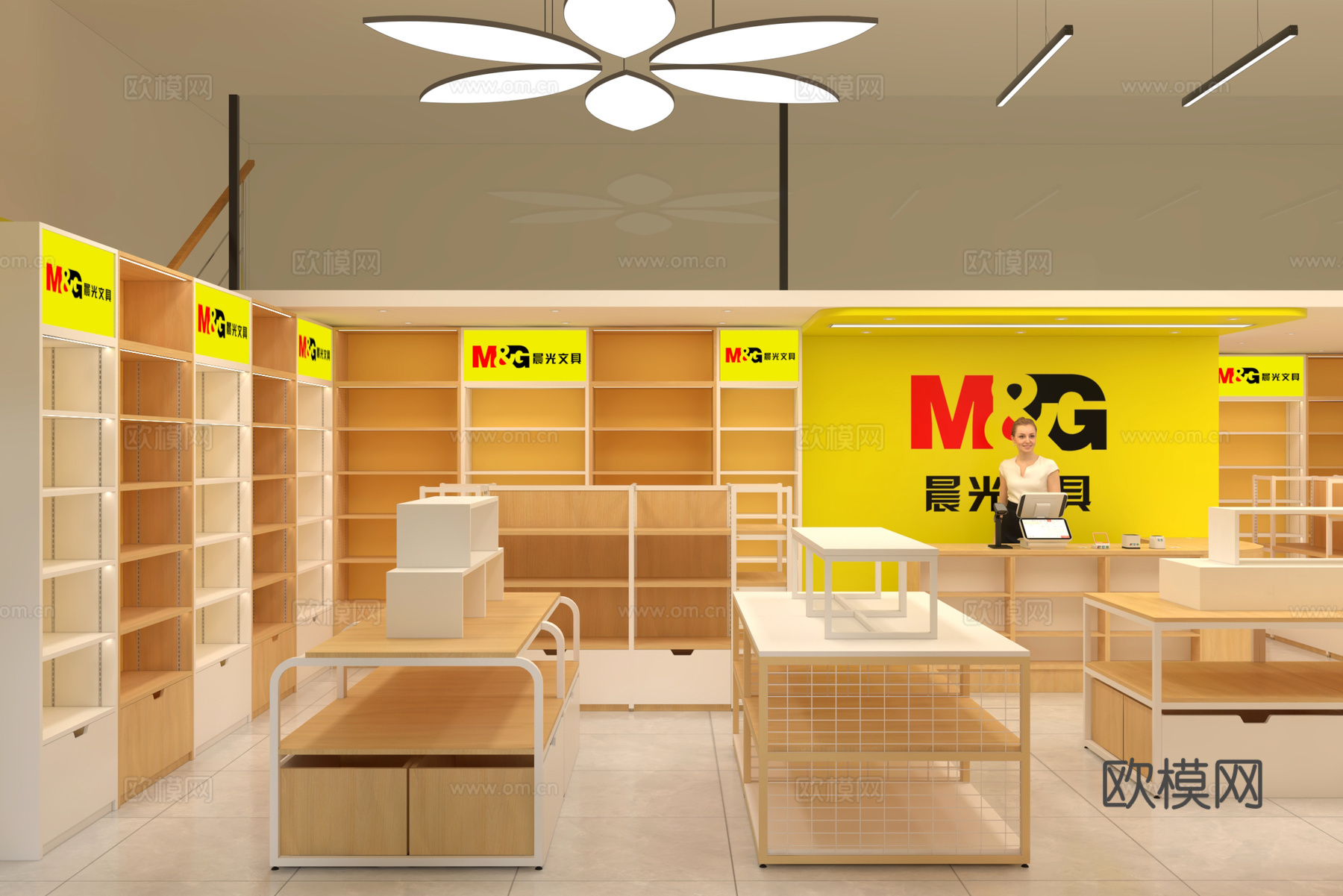 文具店 晨光文具 文具店货架 流水台 情景堆 玩具店 礼品店3d模型
