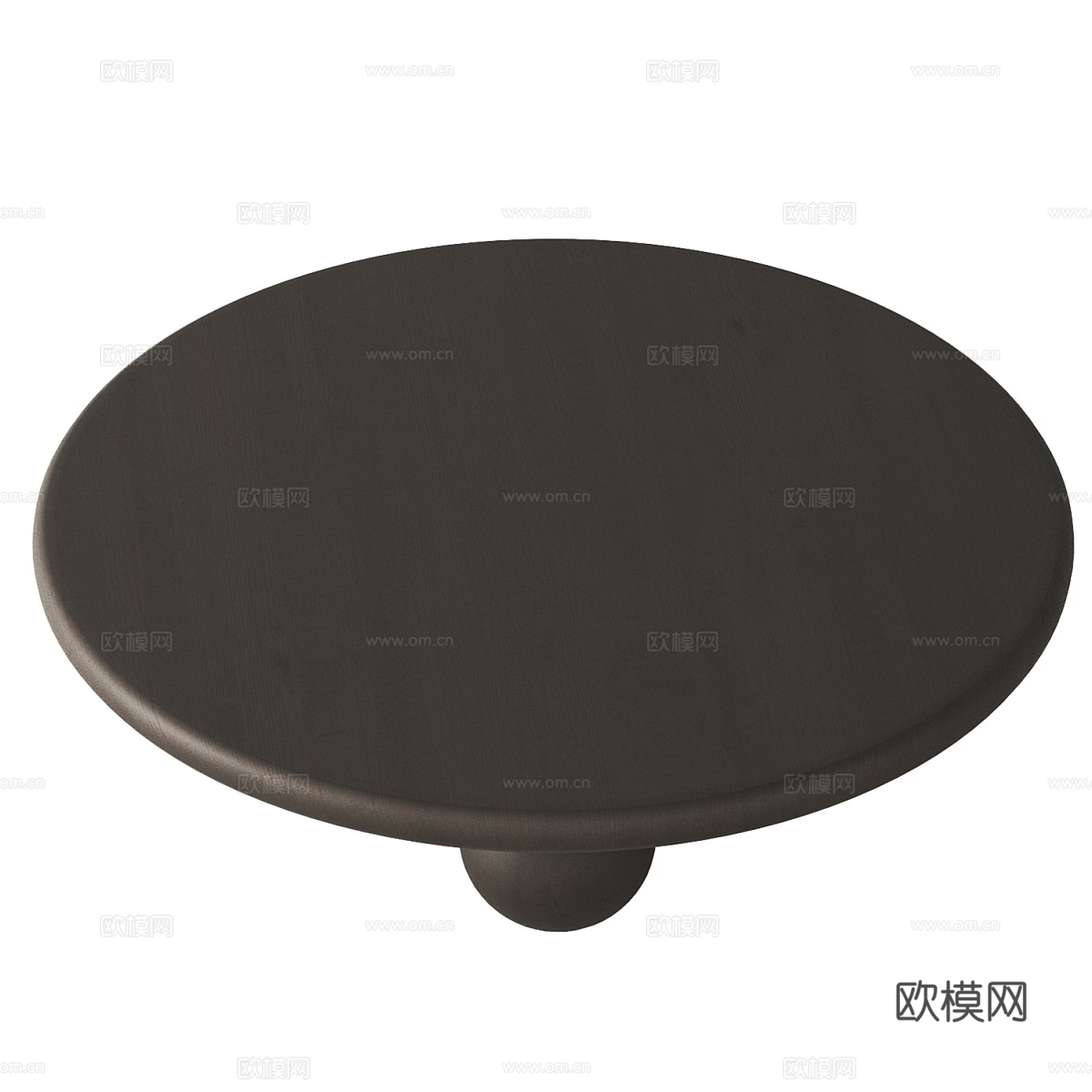 现代意式实木圆茶几3d模型