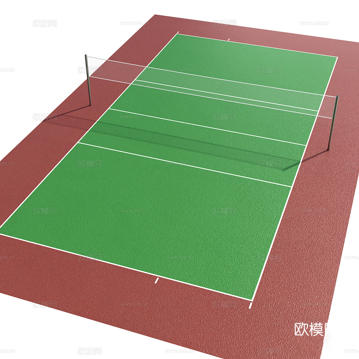现代手球 篮球 排球场地3d模型