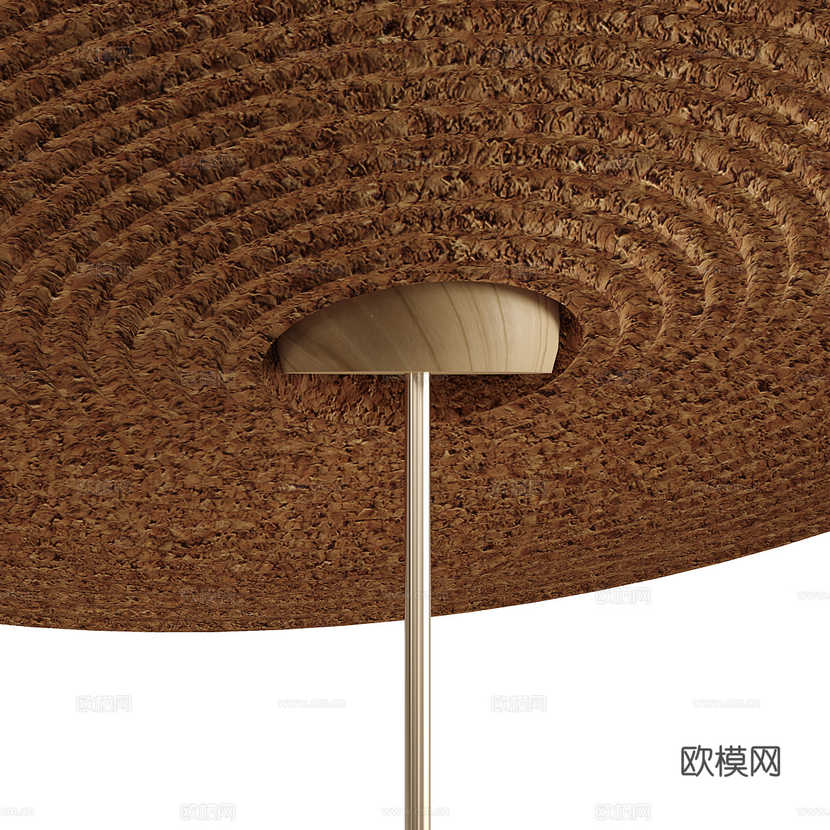 新中式轻奢藤编装饰小吊灯3d模型