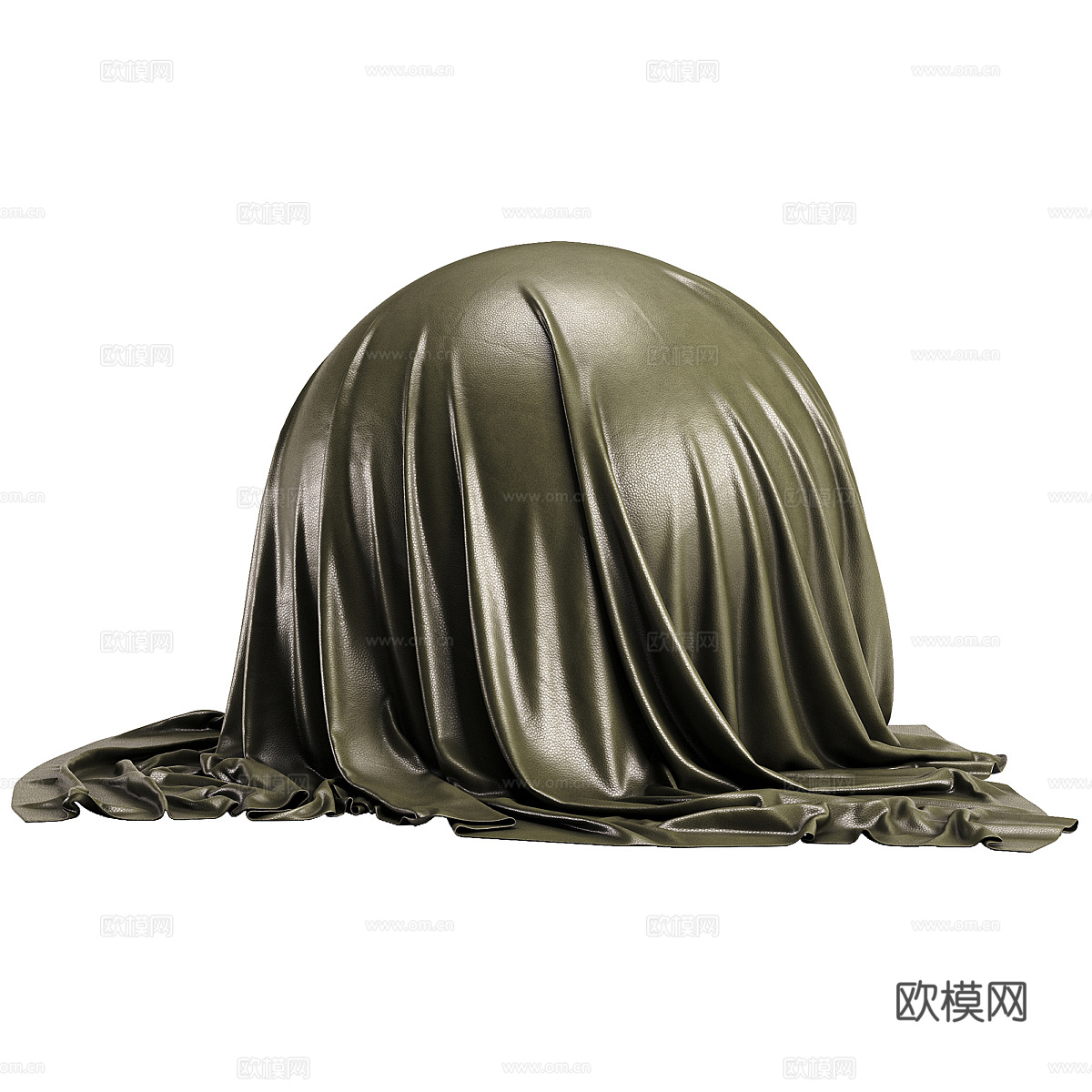 现代意式轻奢皮革材质3d模型