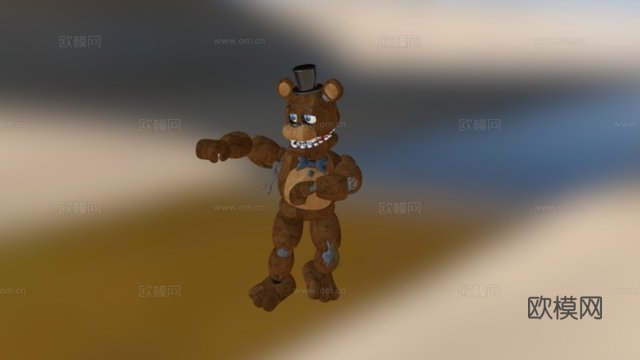 江南风格（枯萎的弗莱迪）3d模型