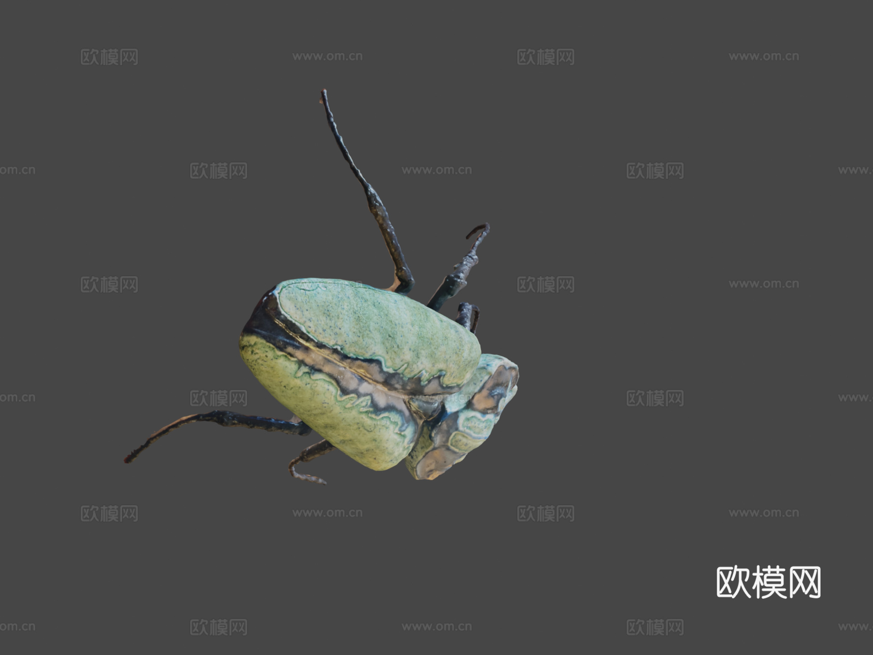 第185天-圣甲虫雕塑-每日一扫描3d模型