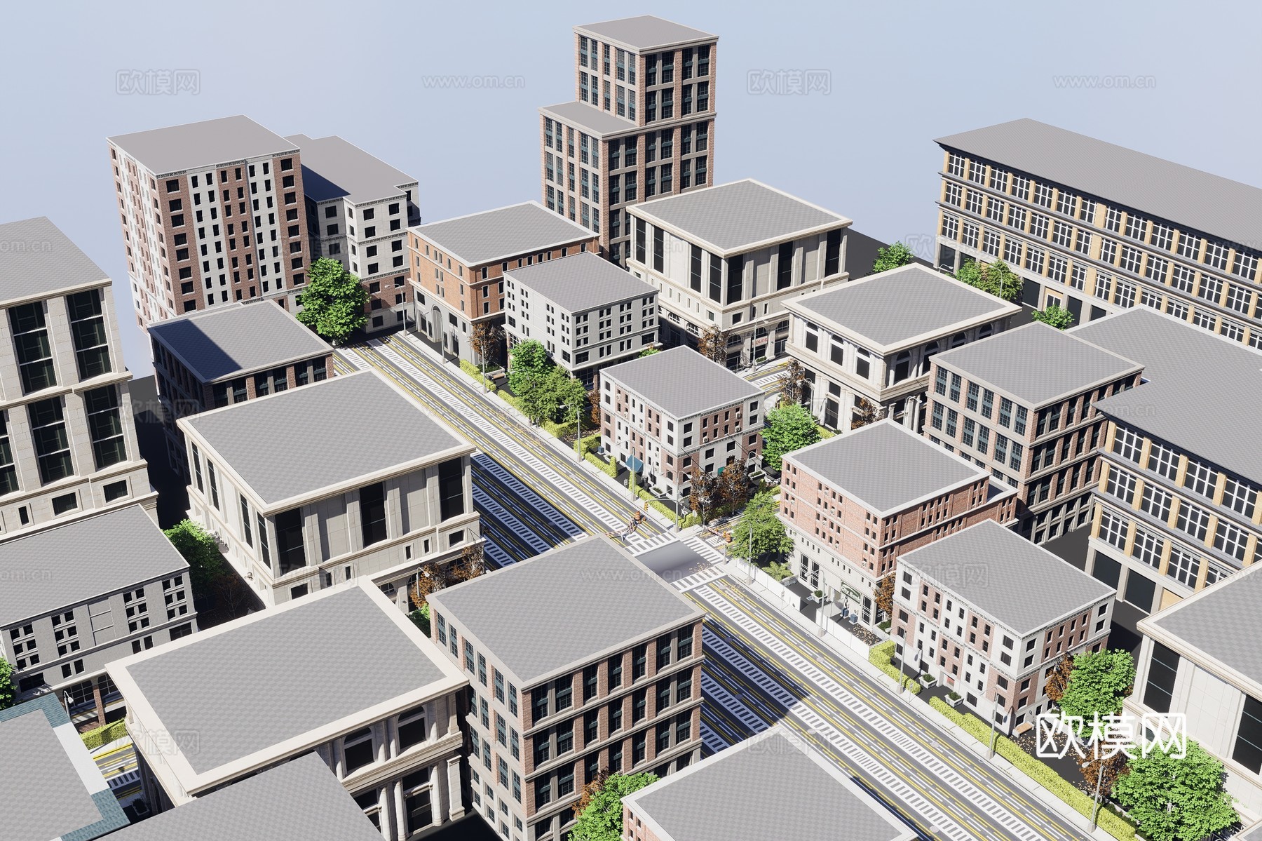 城市建筑3d模型