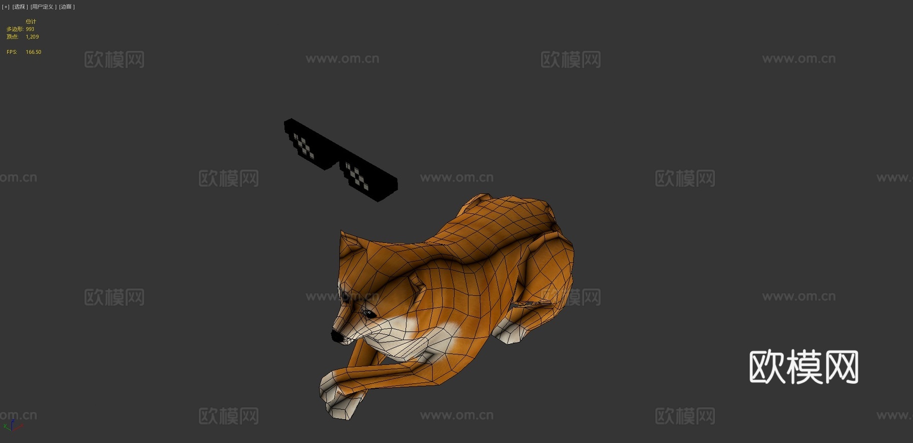 搞定它狗狗3d模型