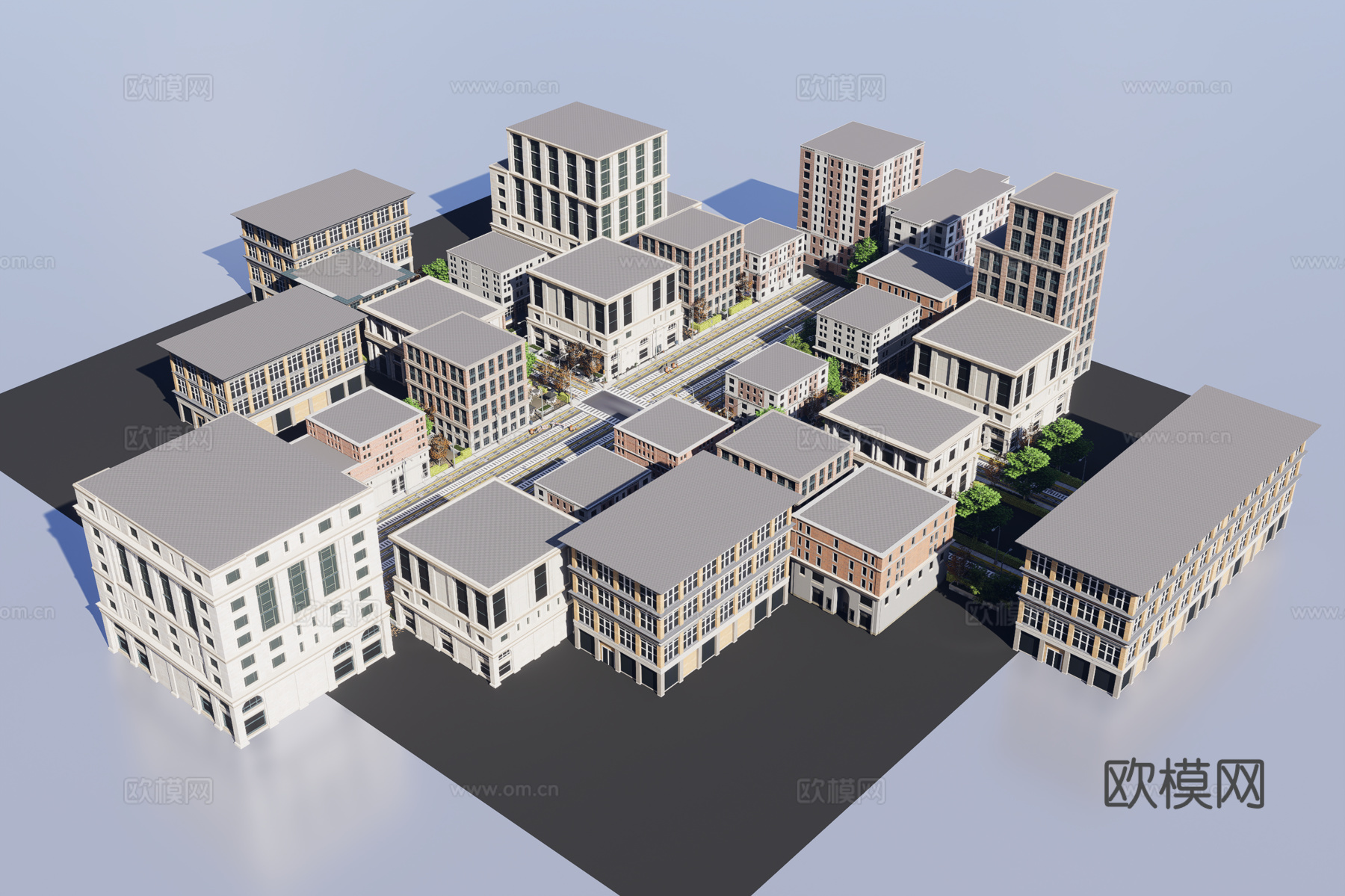 城市建筑3d模型