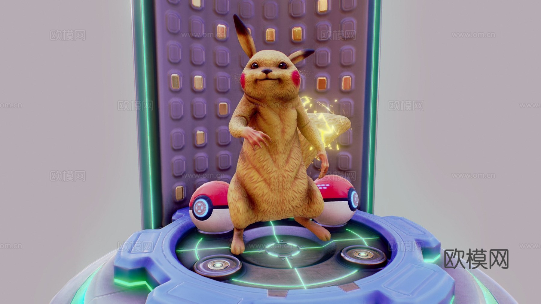 皮卡丘3d模型