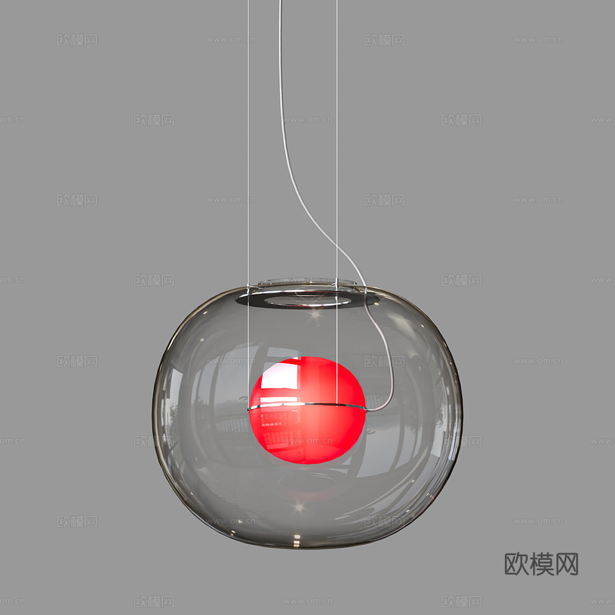 现代简约吊灯 玻璃吊灯 餐厅吊灯 玻璃吊灯 灯3d模型