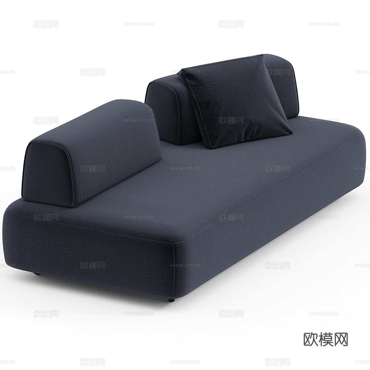 现代意式极简模块沙发3d模型