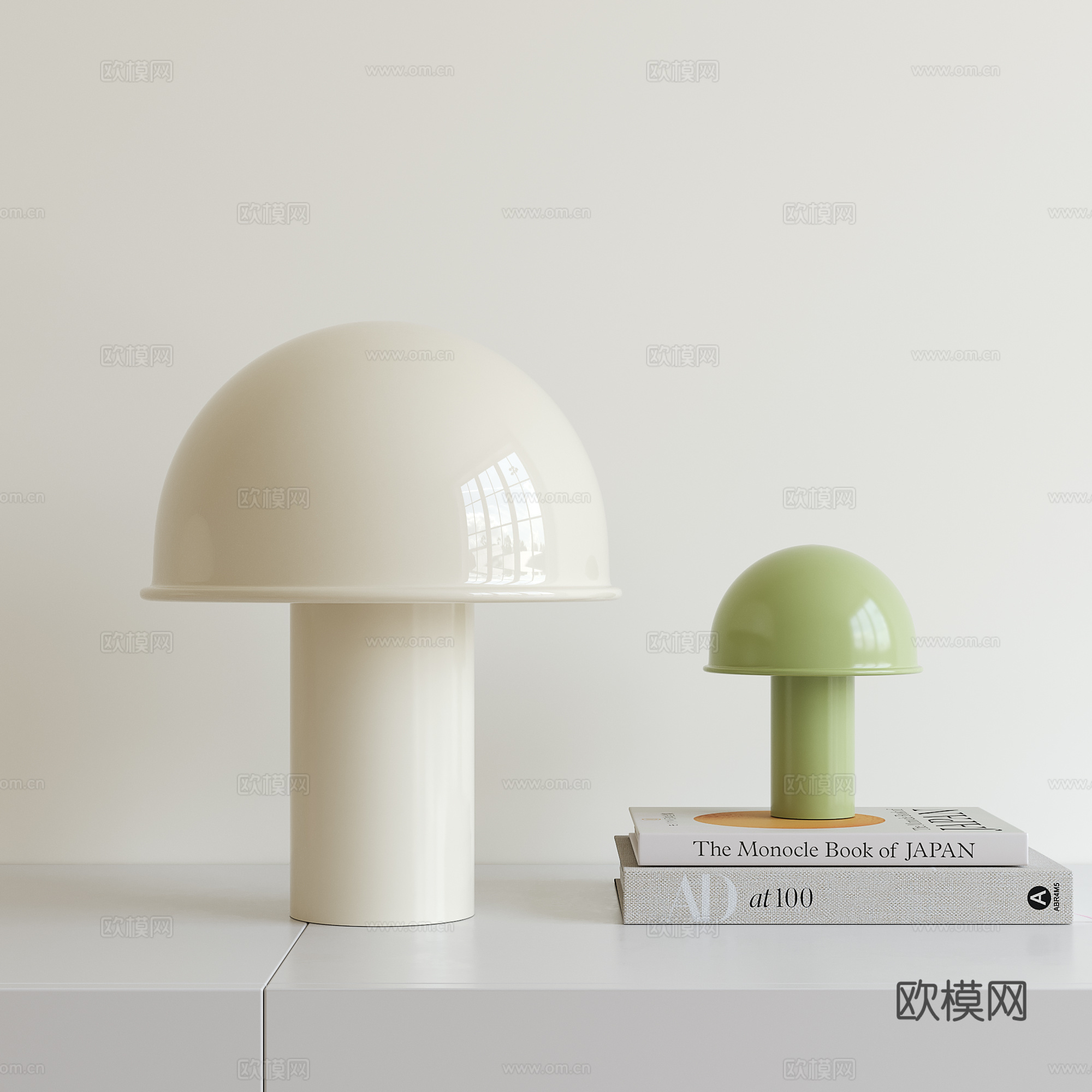现代儿童台灯 蘑菇台灯su模型