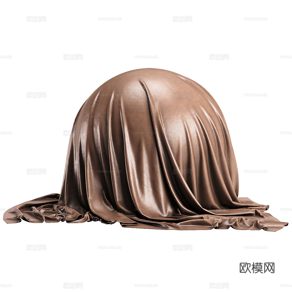 现代意式轻奢皮革材质3d模型