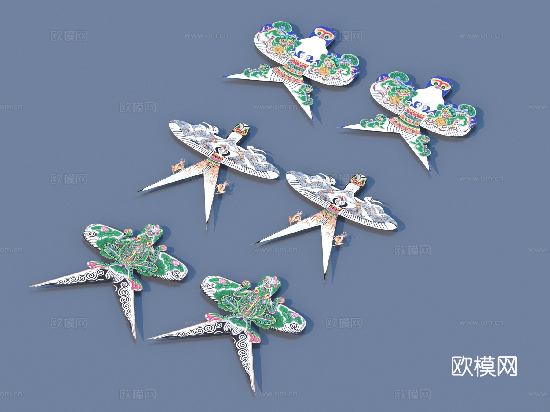风筝 玩具 摆件 装饰3d模型