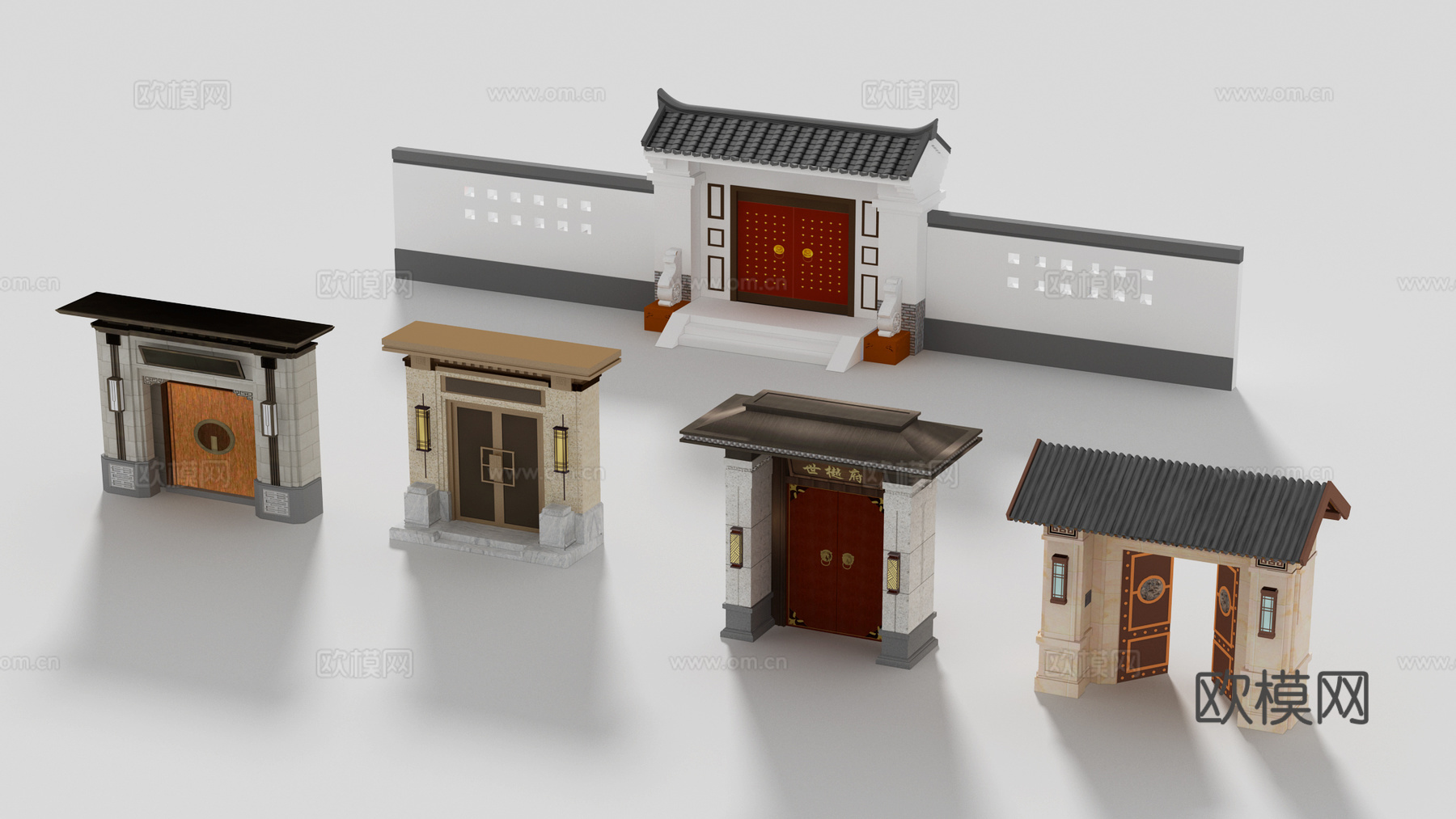 中式风格建筑3d模型
