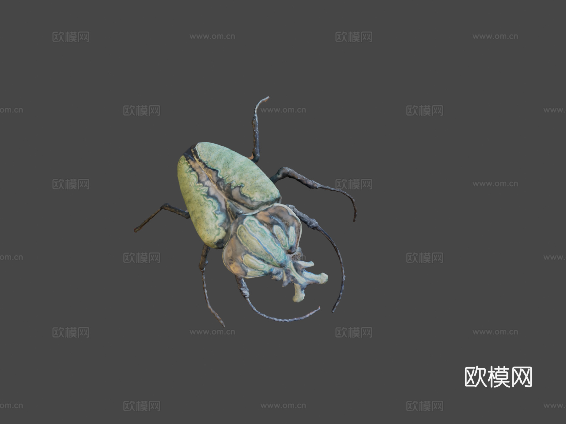 第185天-圣甲虫雕塑-每日一扫描3d模型