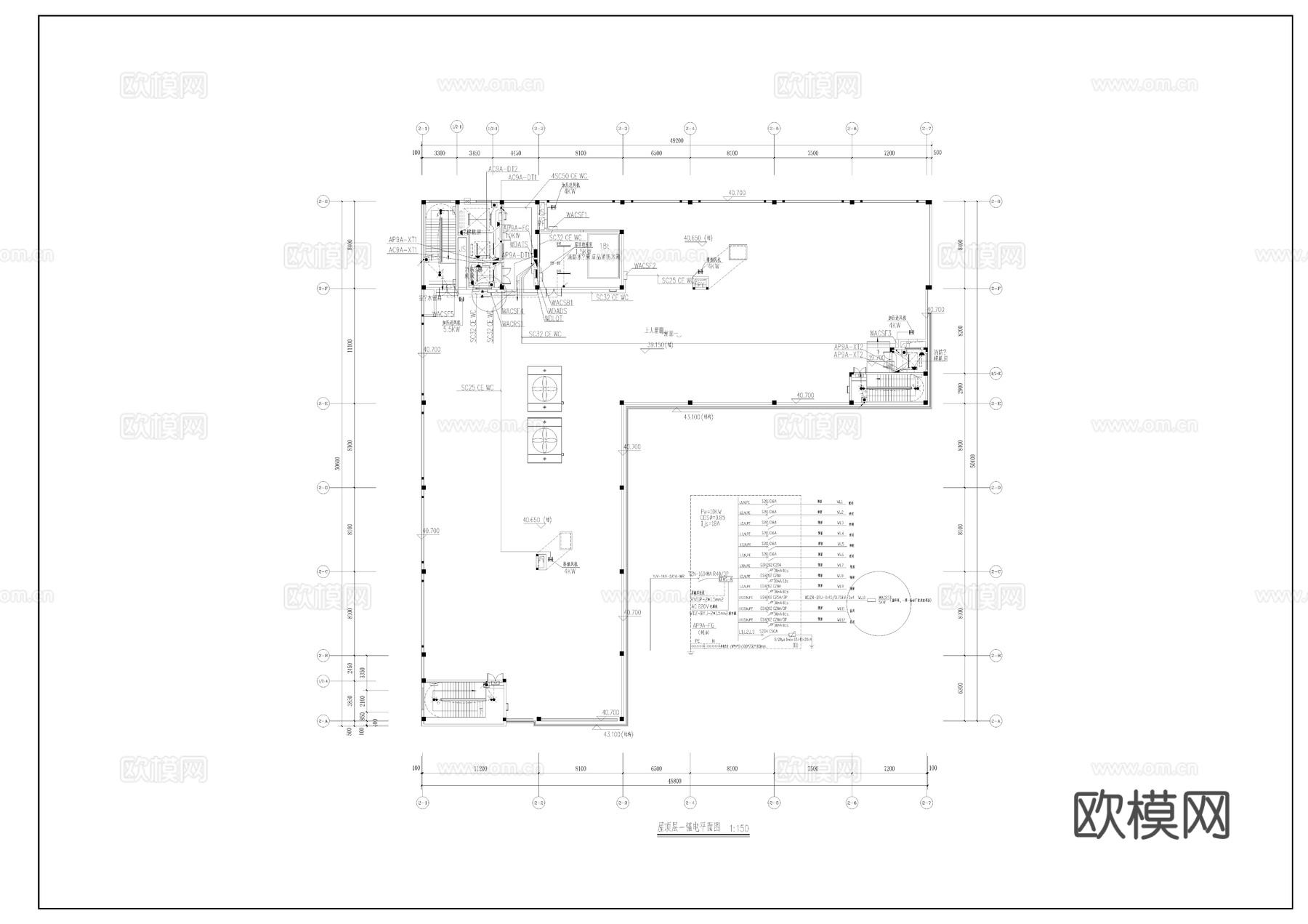 高新科技研发生产中心太阳能布置图cad施工图