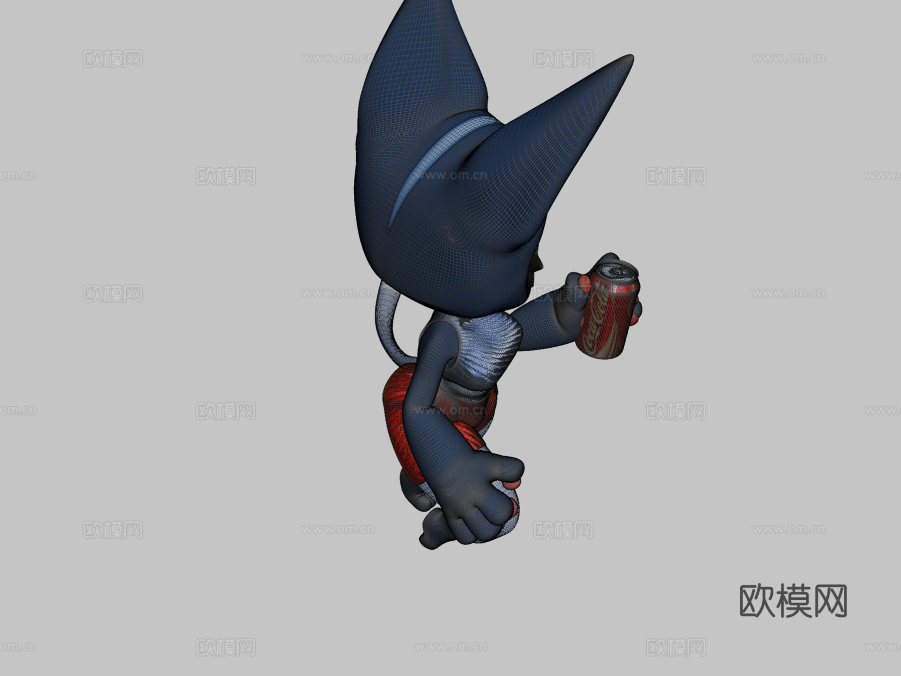 蓝莓猫3d模型
