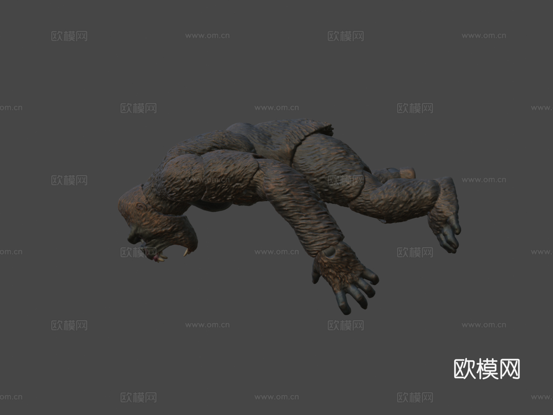 金刚雕像3D扫描3d模型