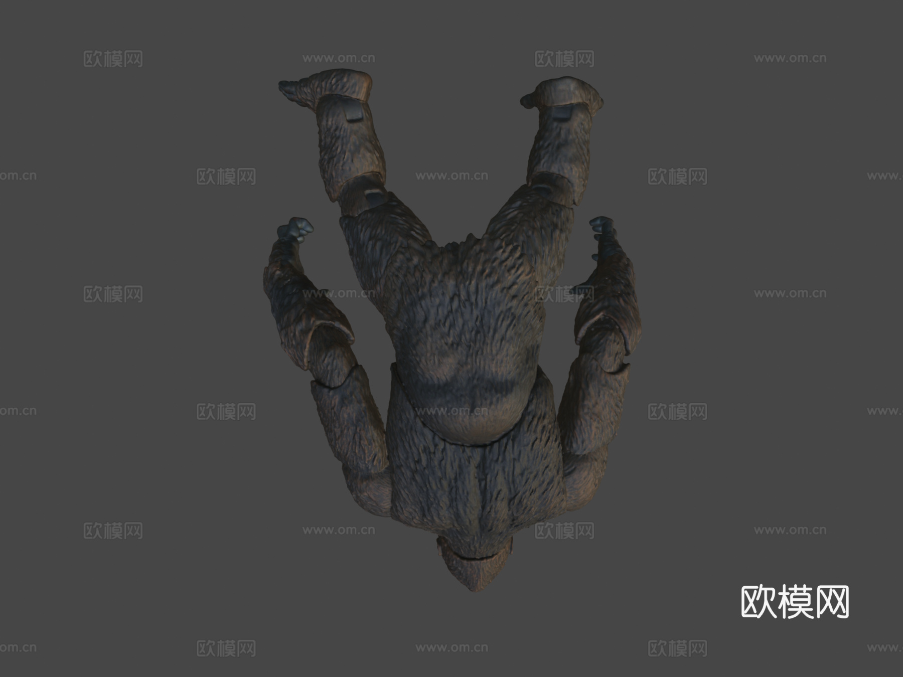 金刚雕像3D扫描3d模型
