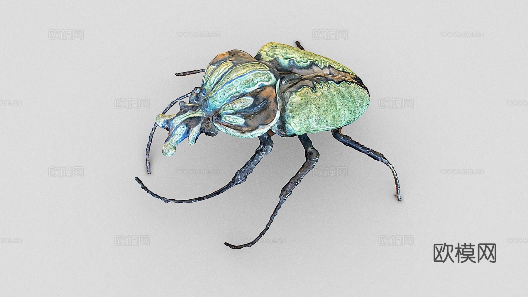 第185天-圣甲虫雕塑-每日一扫描3d模型