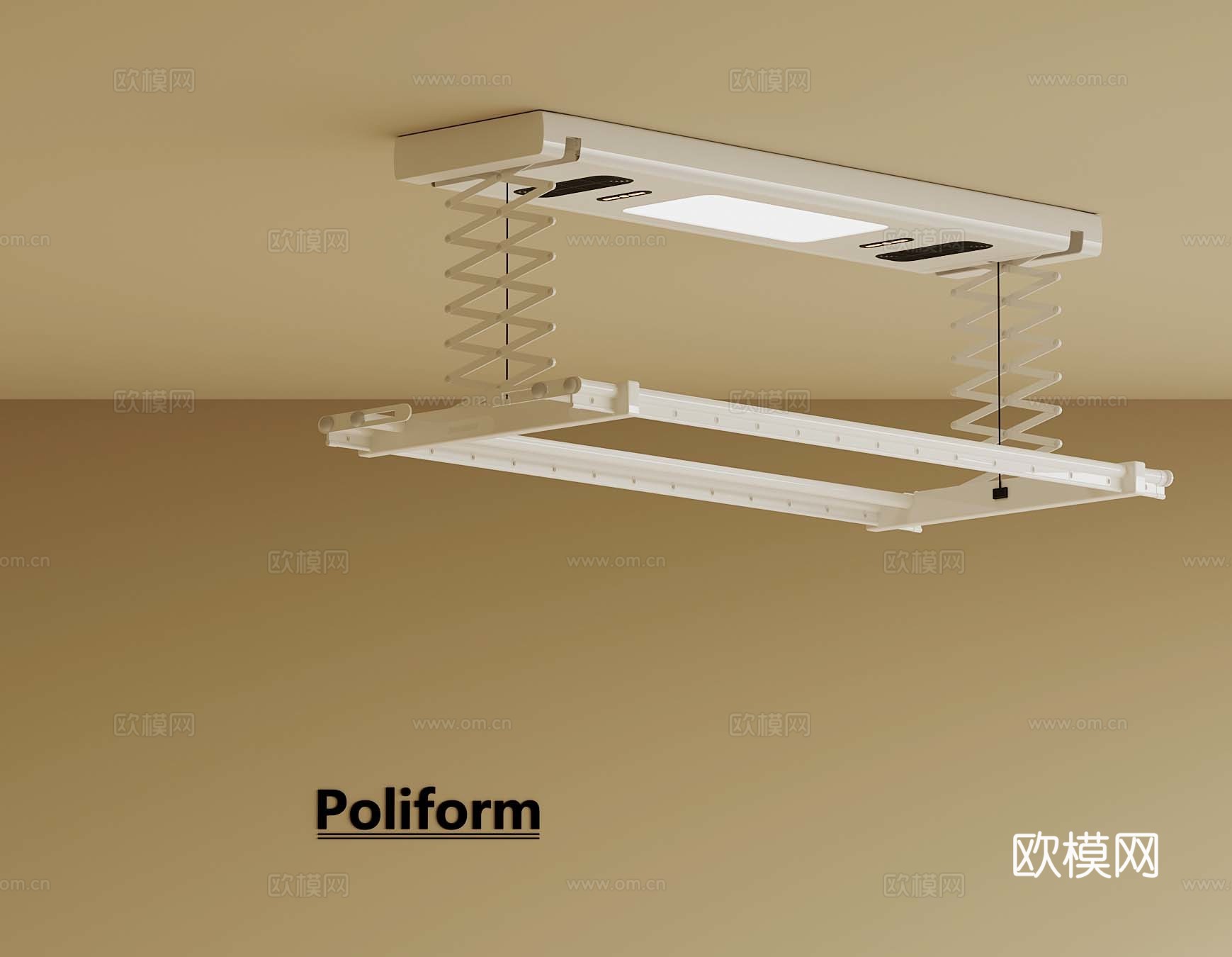 现代晾衣架 电动晾衣架3d模型