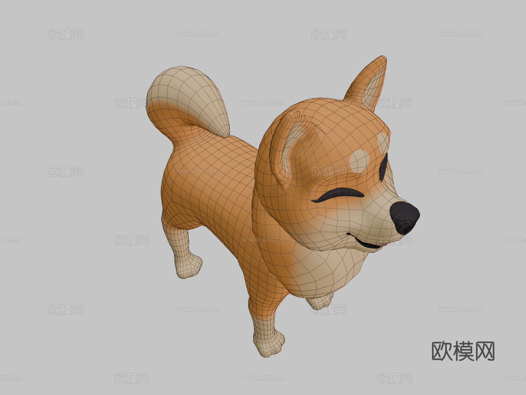 柴犬3d模型