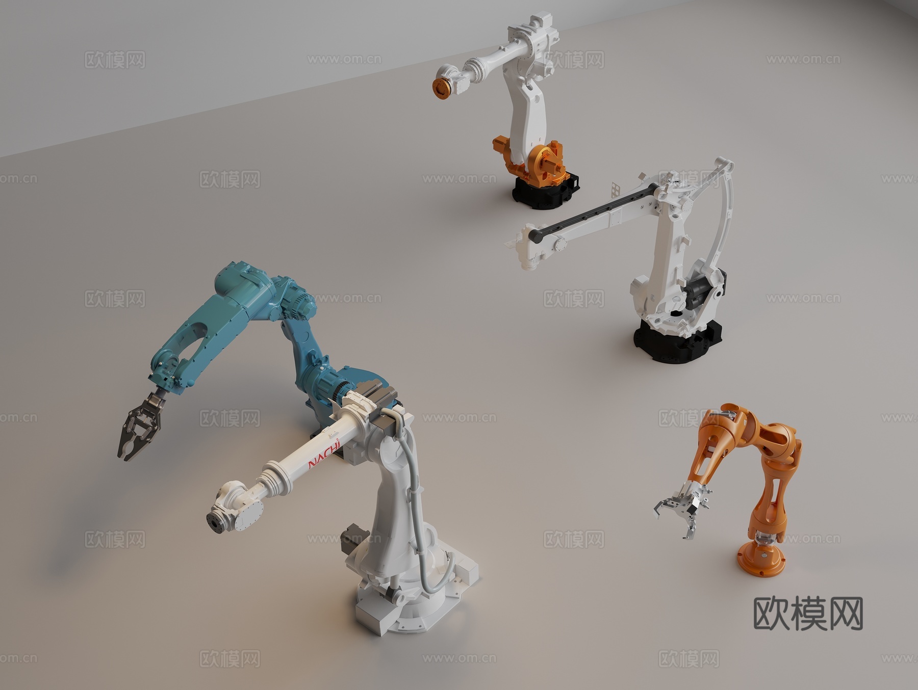 机械臂 机械手 智能机器人 工业机器人 自动机械手臂3d模型