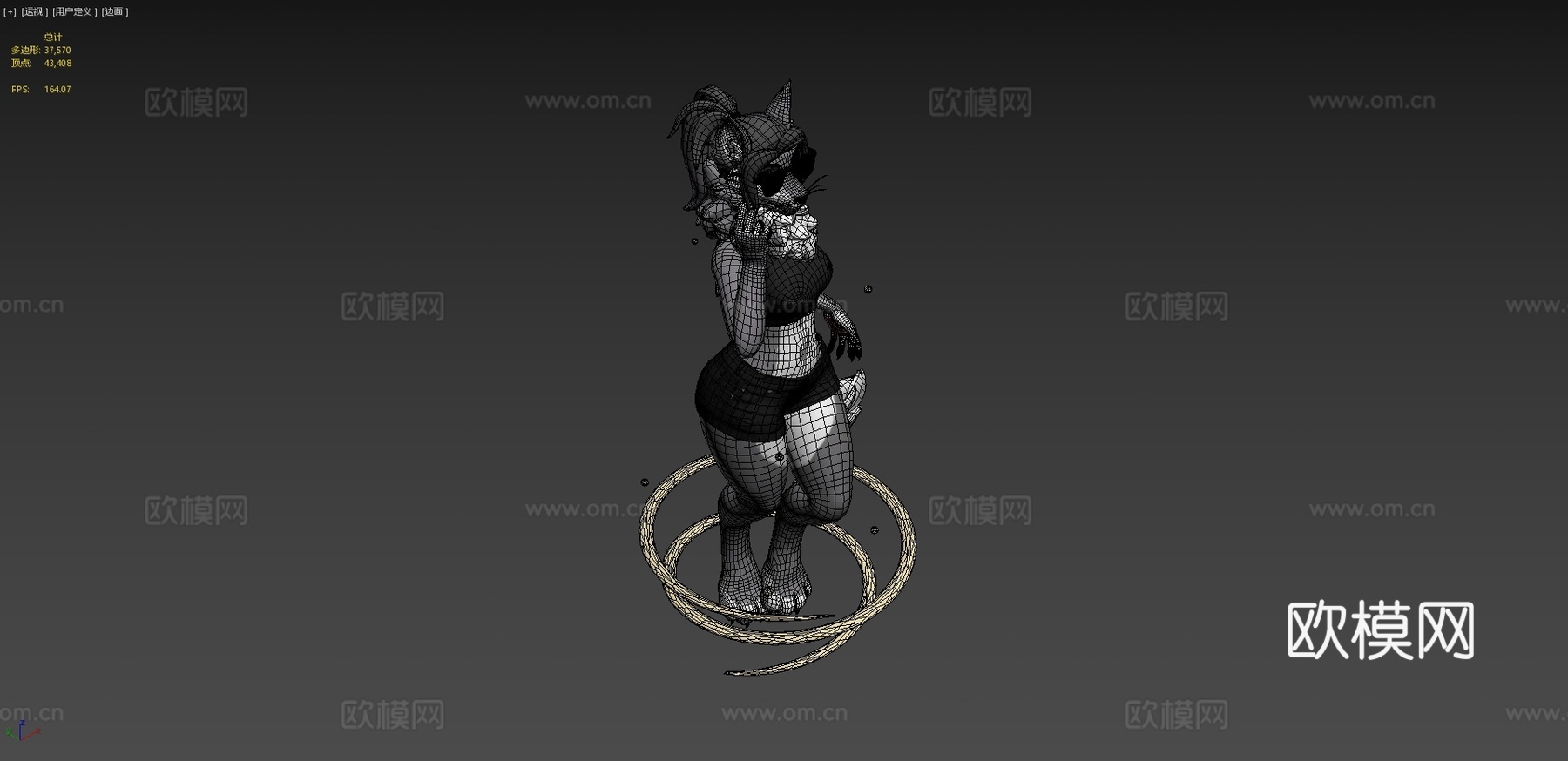 雌性犬科VR与VTuber虚拟形象3d模型