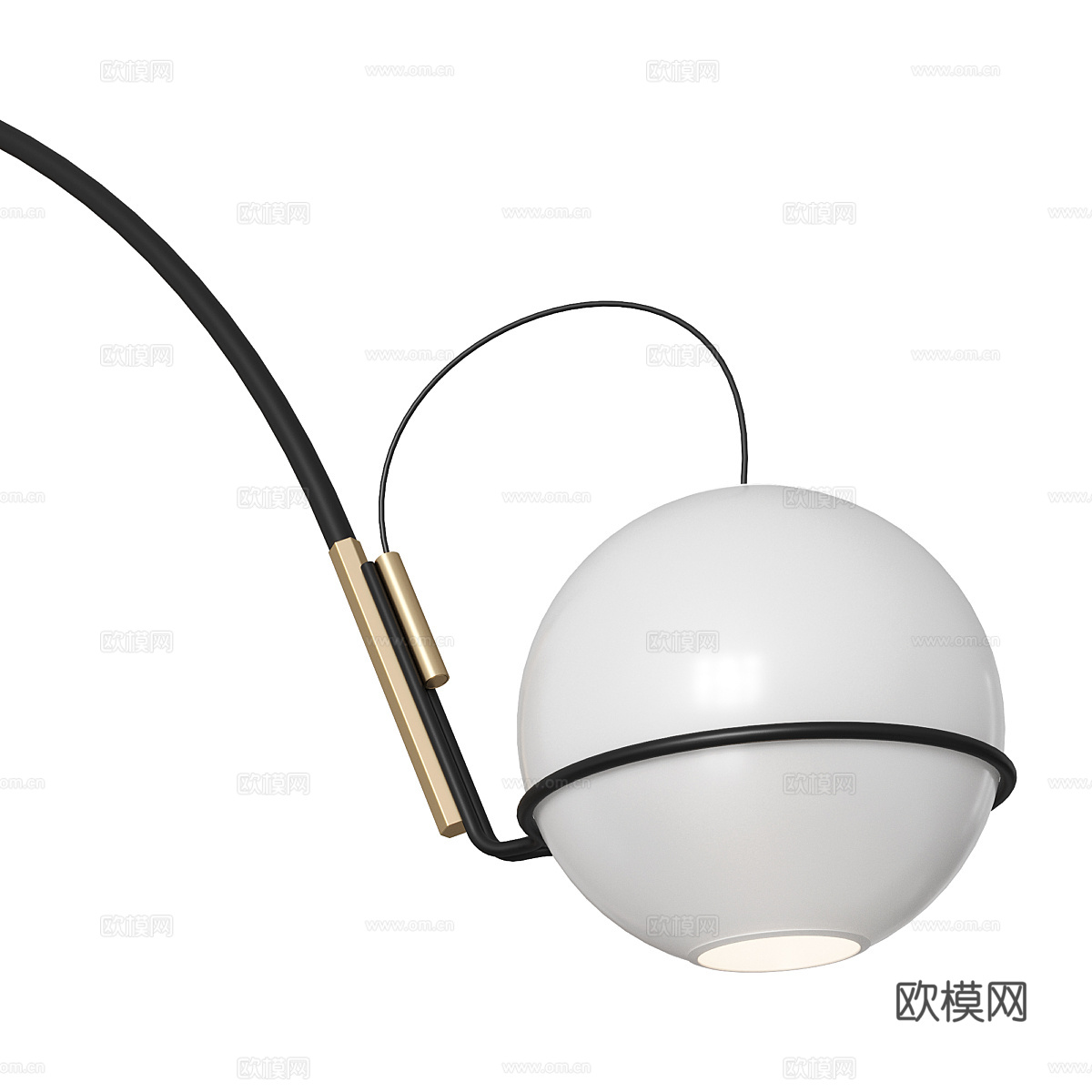 现代意式极简落地灯3d模型