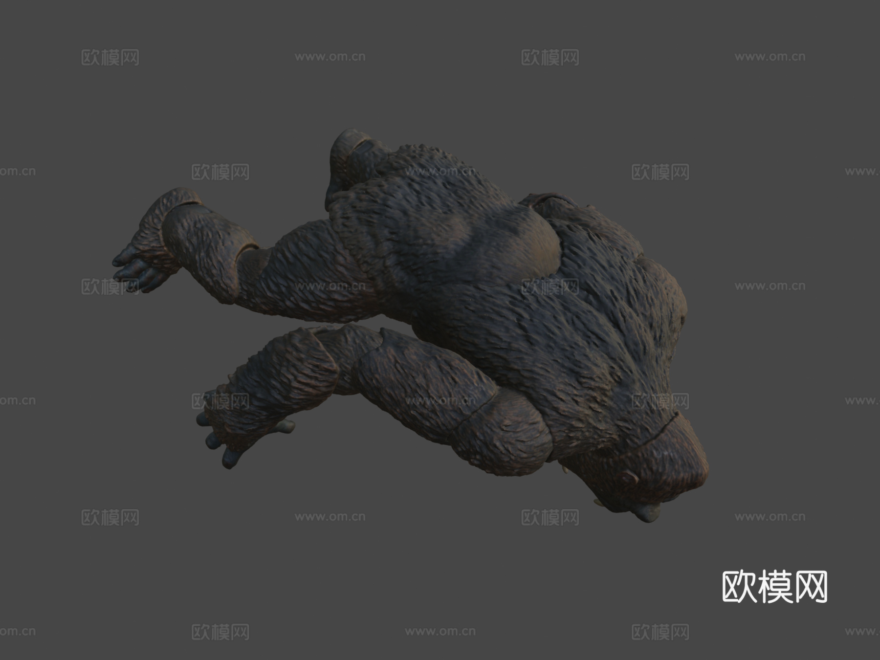 金刚雕像3D扫描3d模型