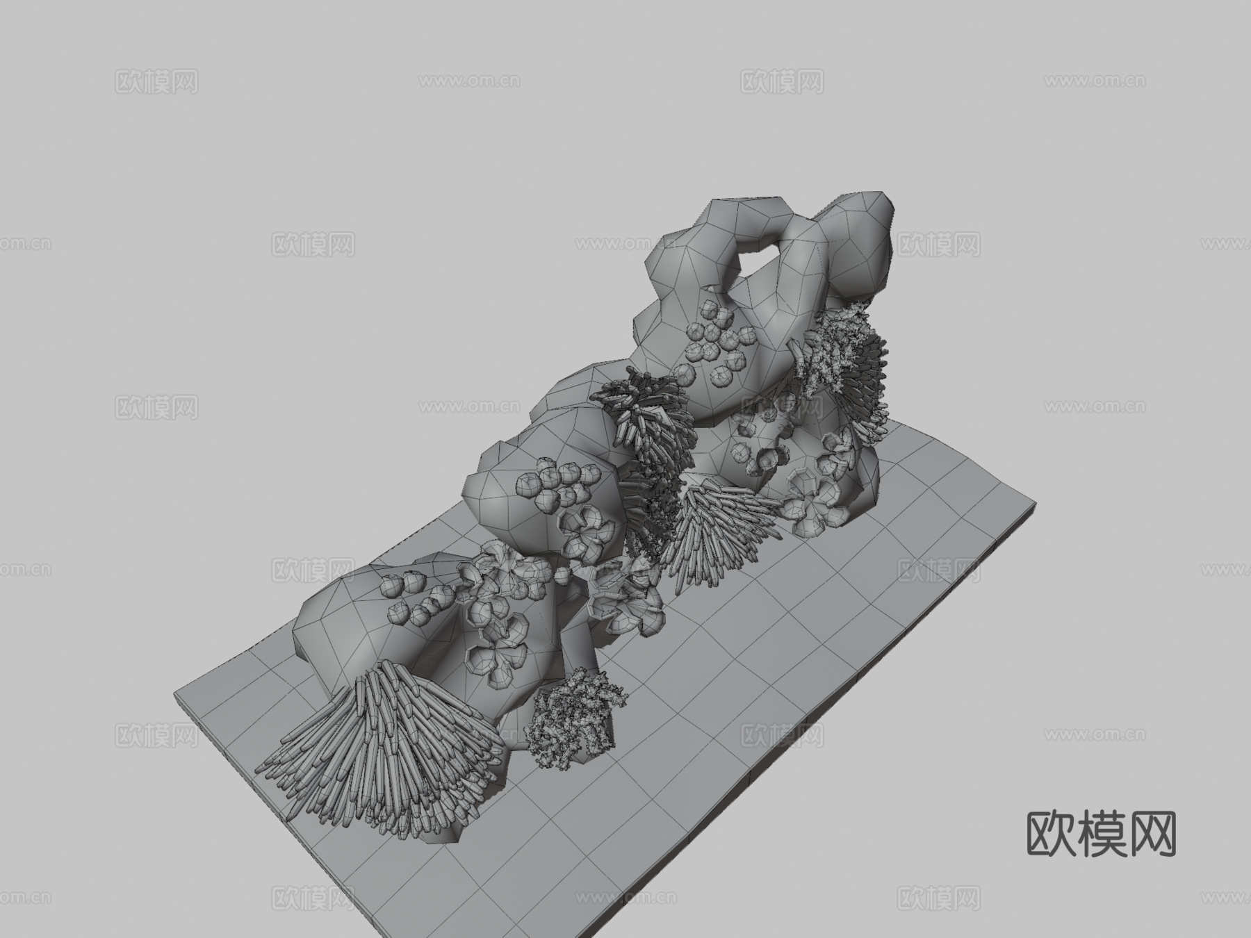 珊瑚礁3d模型