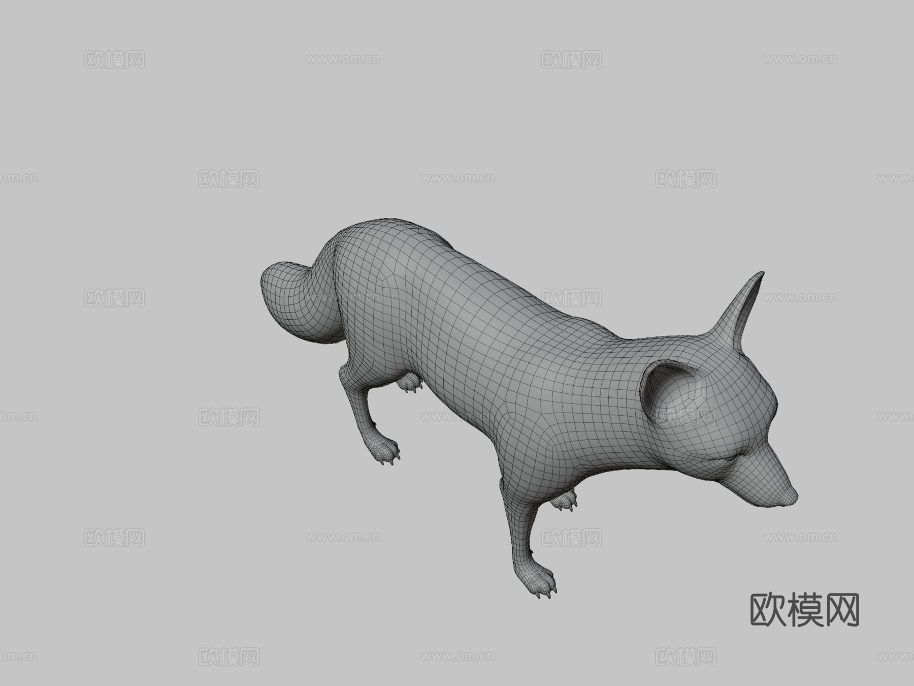 狐狸3d模型