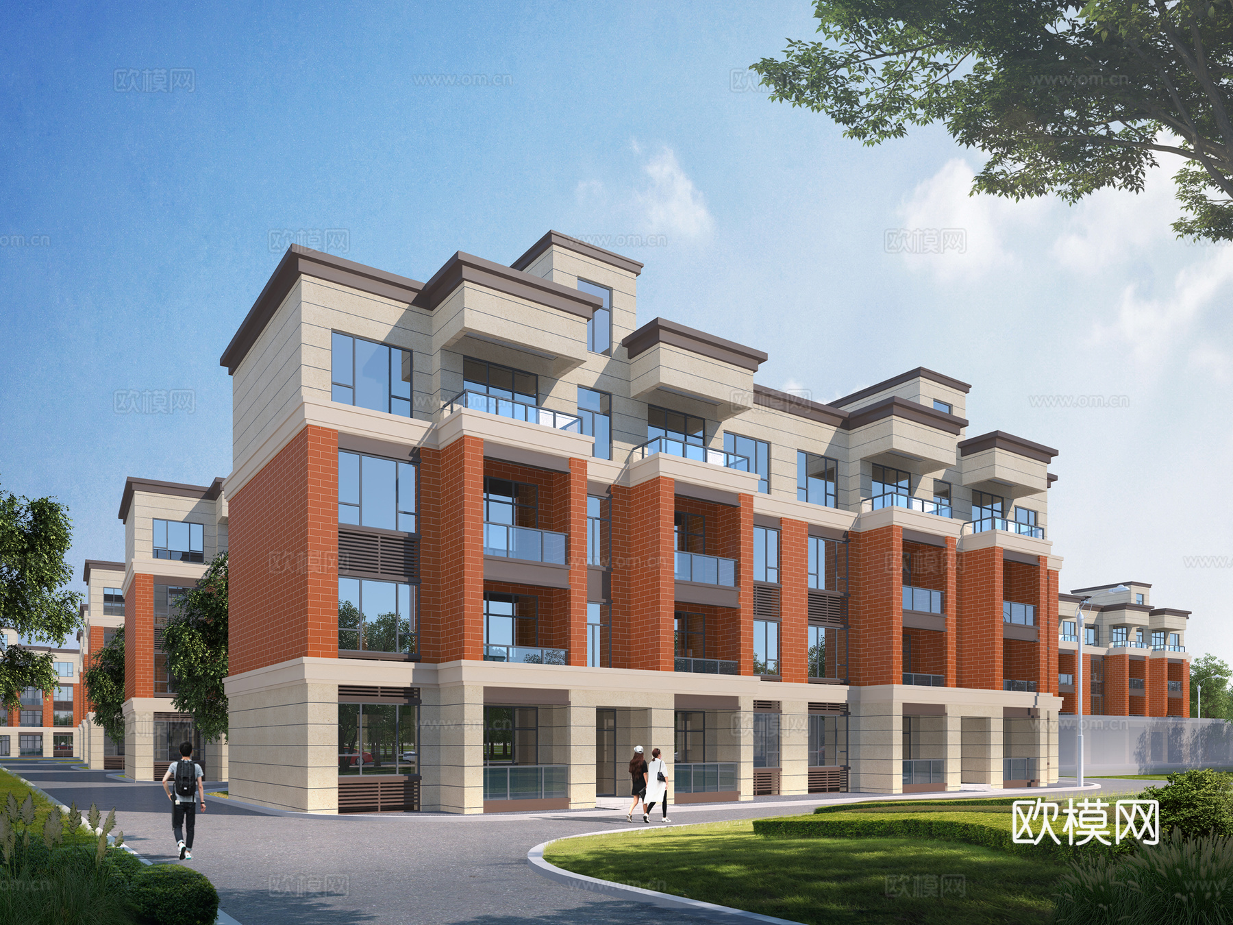 现代 住宅区 安置房3d模型