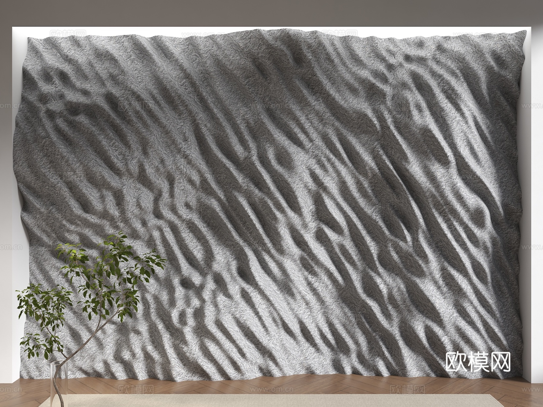 现代石材背景墙 文化石景观墙 毛石背景墙石头墙 毛石墙 溶积3d模型
