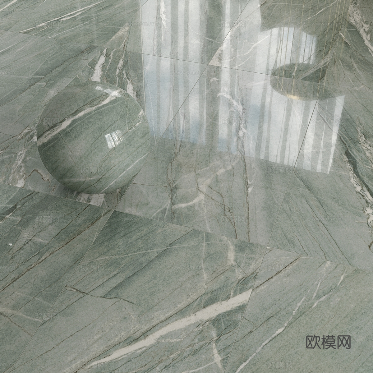 现代意式轻奢大理石 岩板 奢石 PU石材3d模型