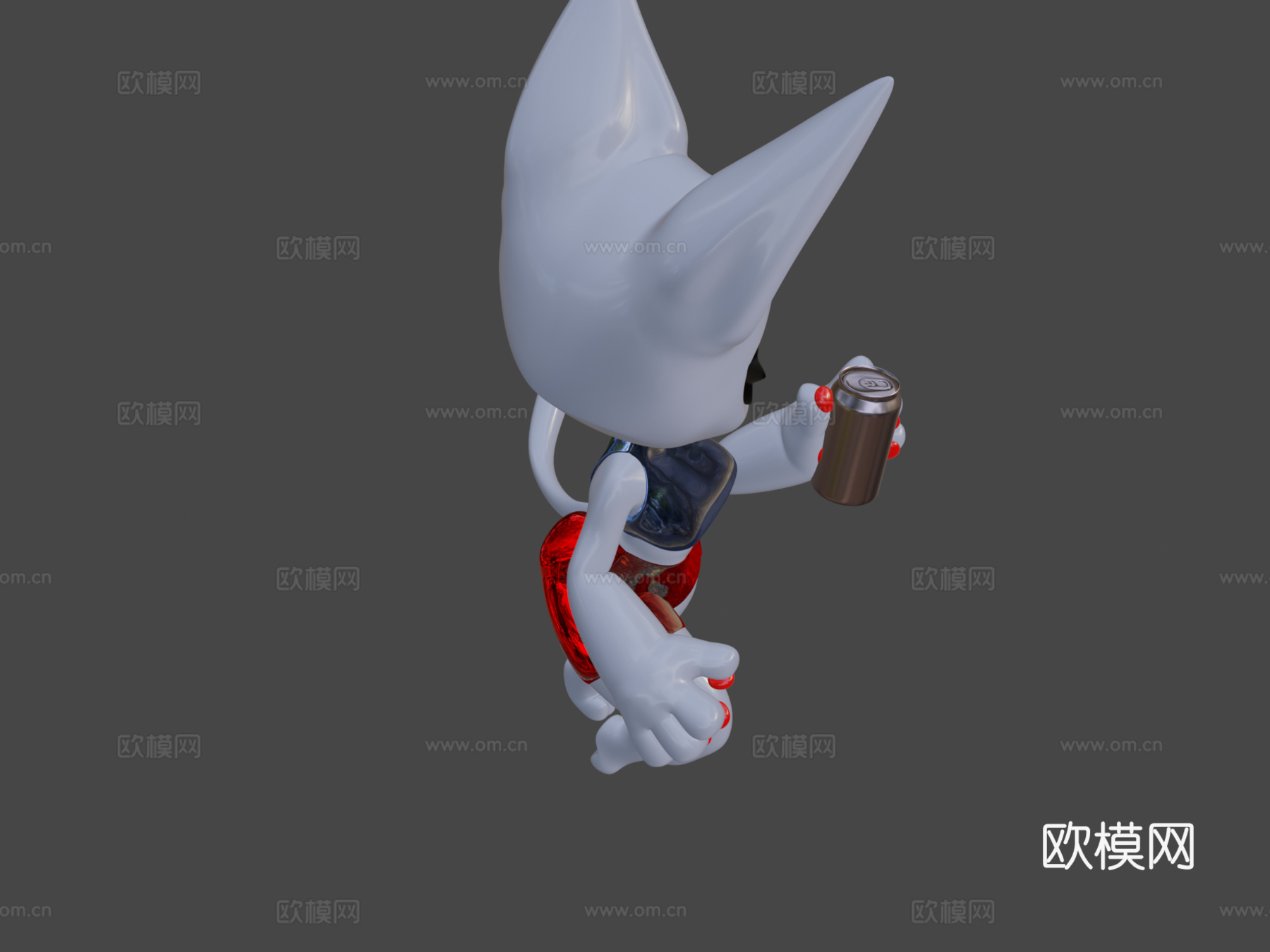 蓝莓猫3d模型