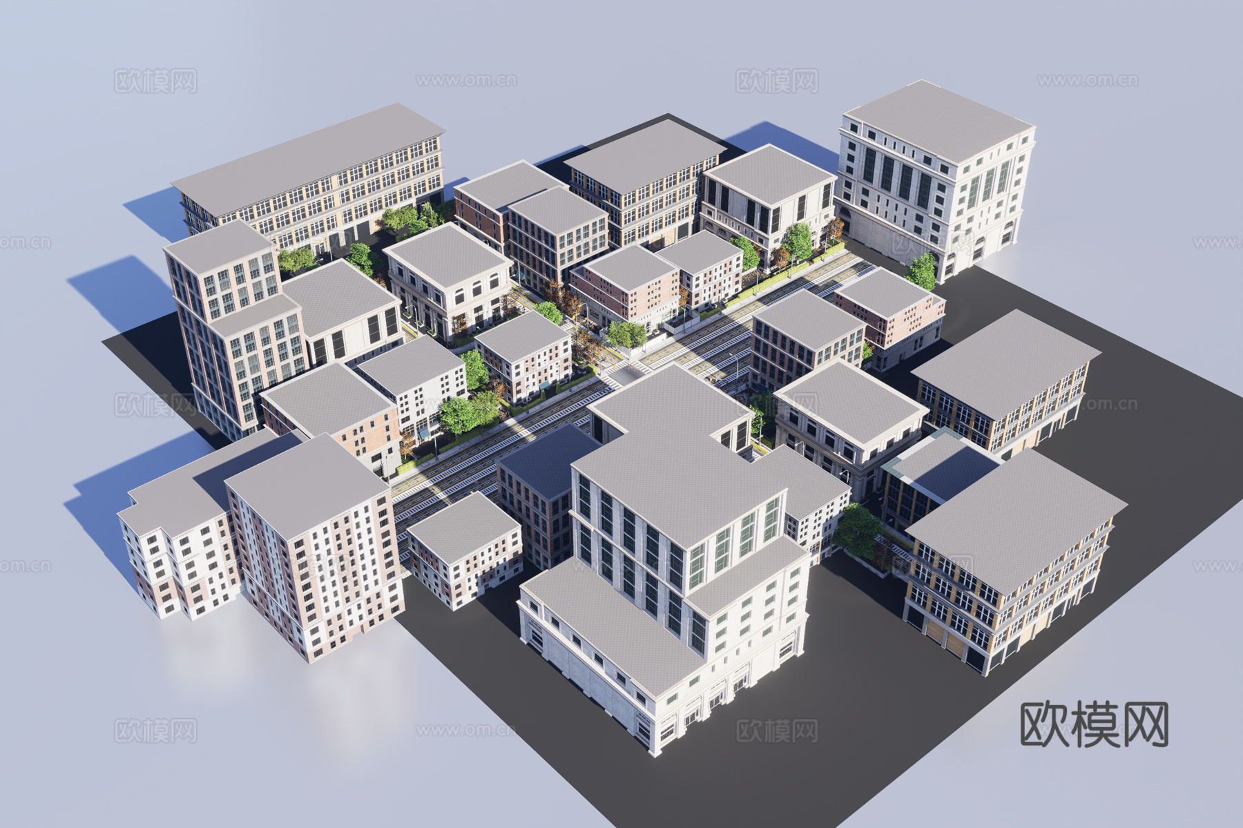 城市建筑3d模型