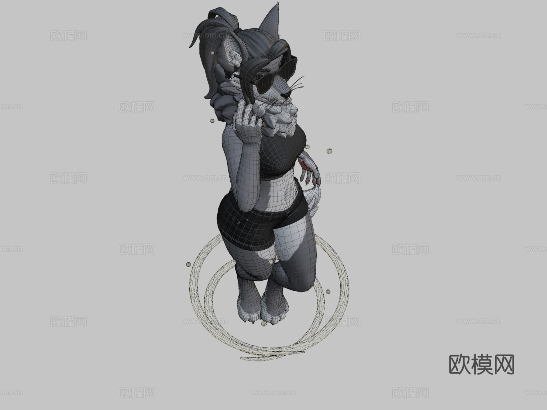 雌性犬科VR与VTuber虚拟形象3d模型