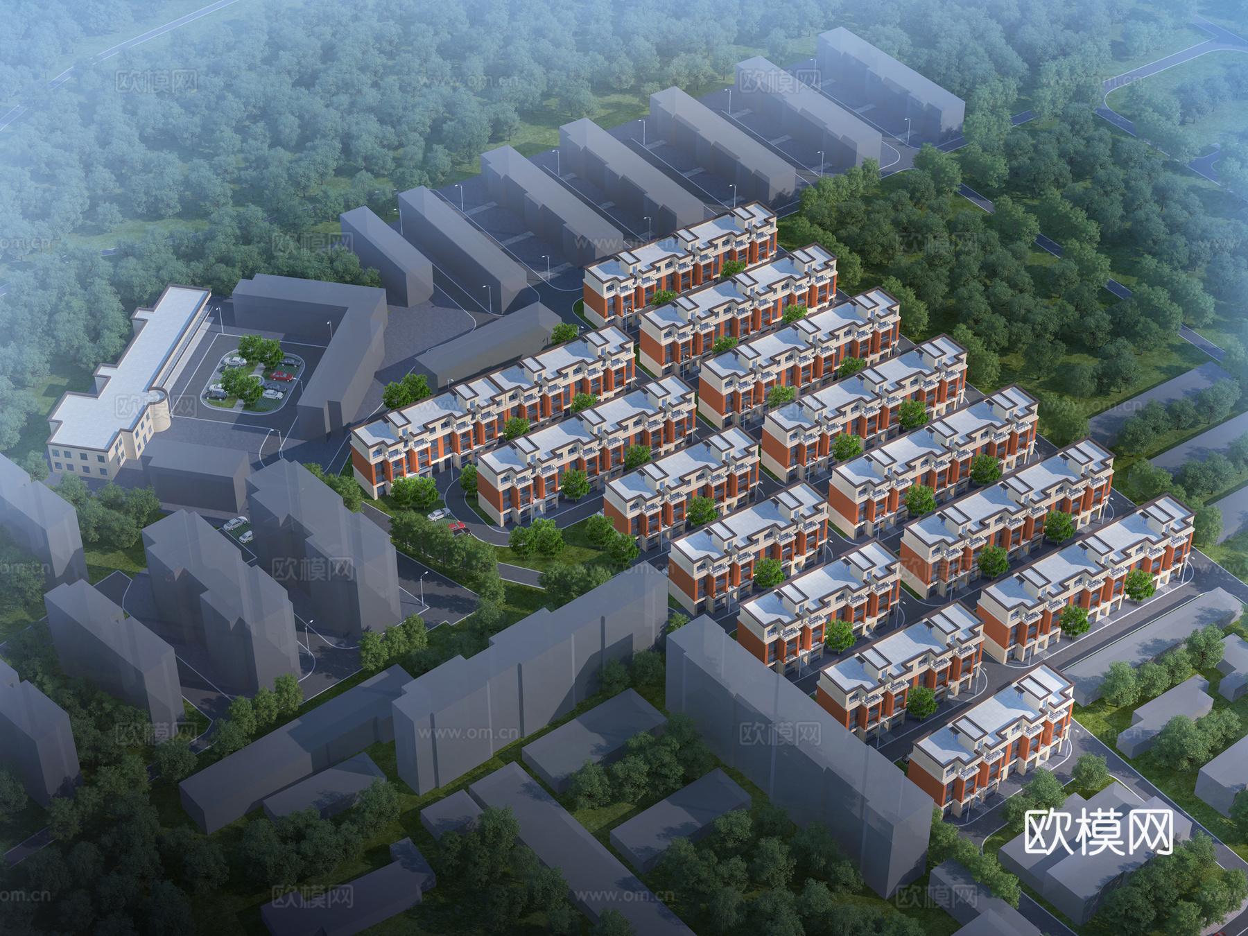 现代 住宅区 安置房3d模型