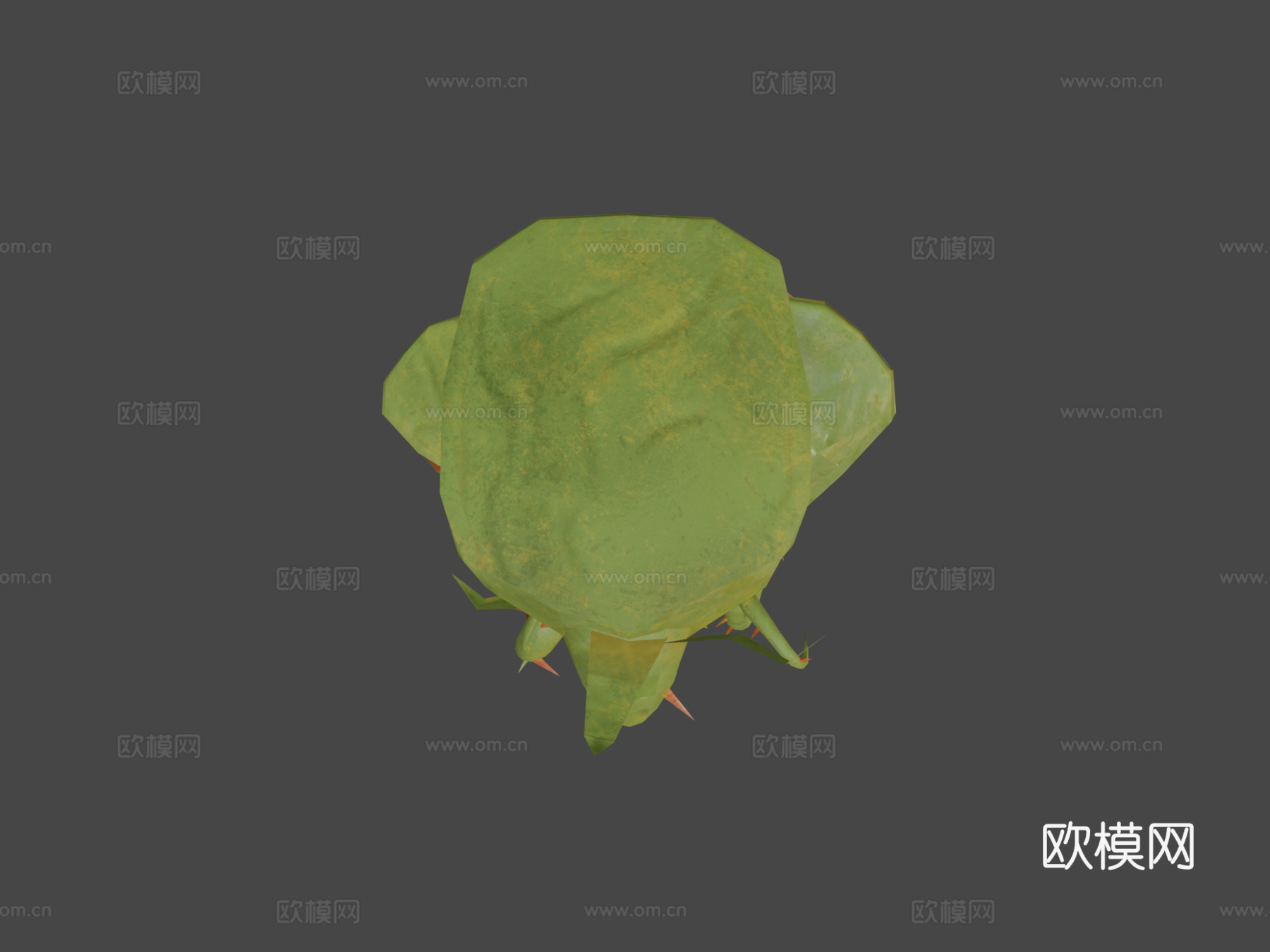 低多边形植物挑战-食肉花3d模型