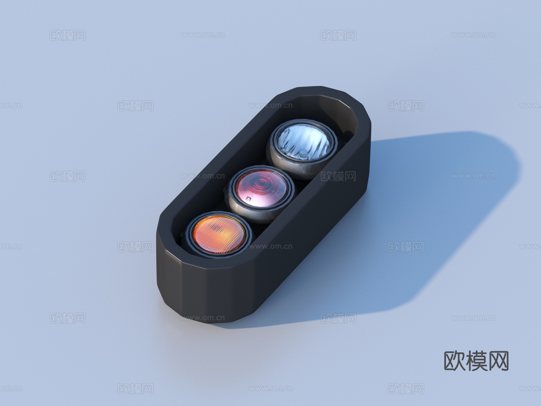 信号灯 安全灯 灯具 小品3d模型