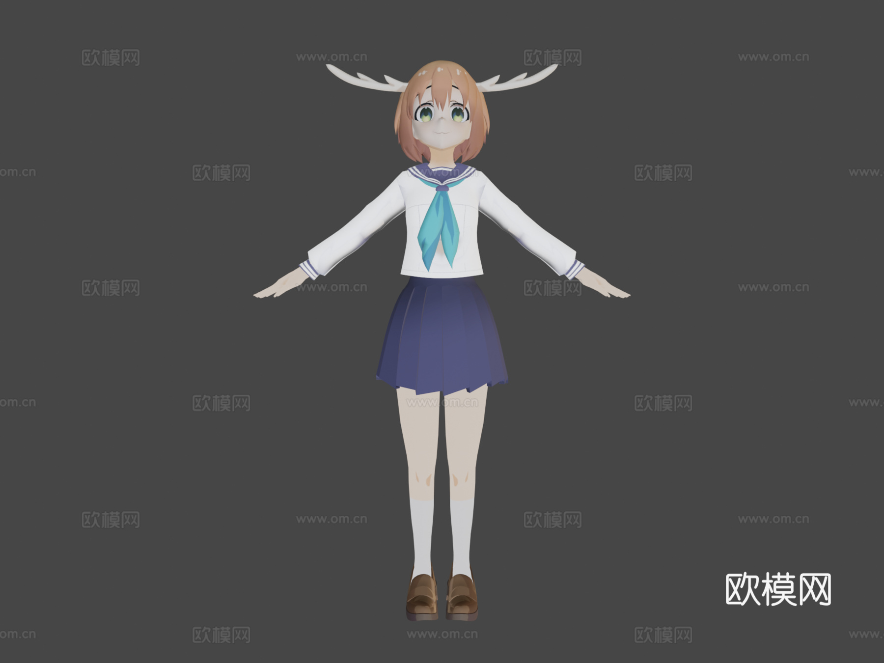 鹿之子子小团团-诺可坦3d模型