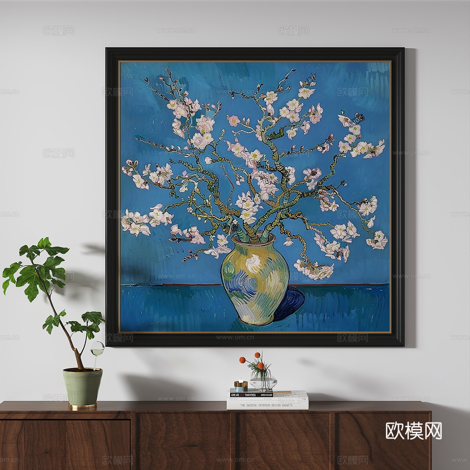 中古，复古，现代，轻奢，法式，抽象，装饰画3d模型