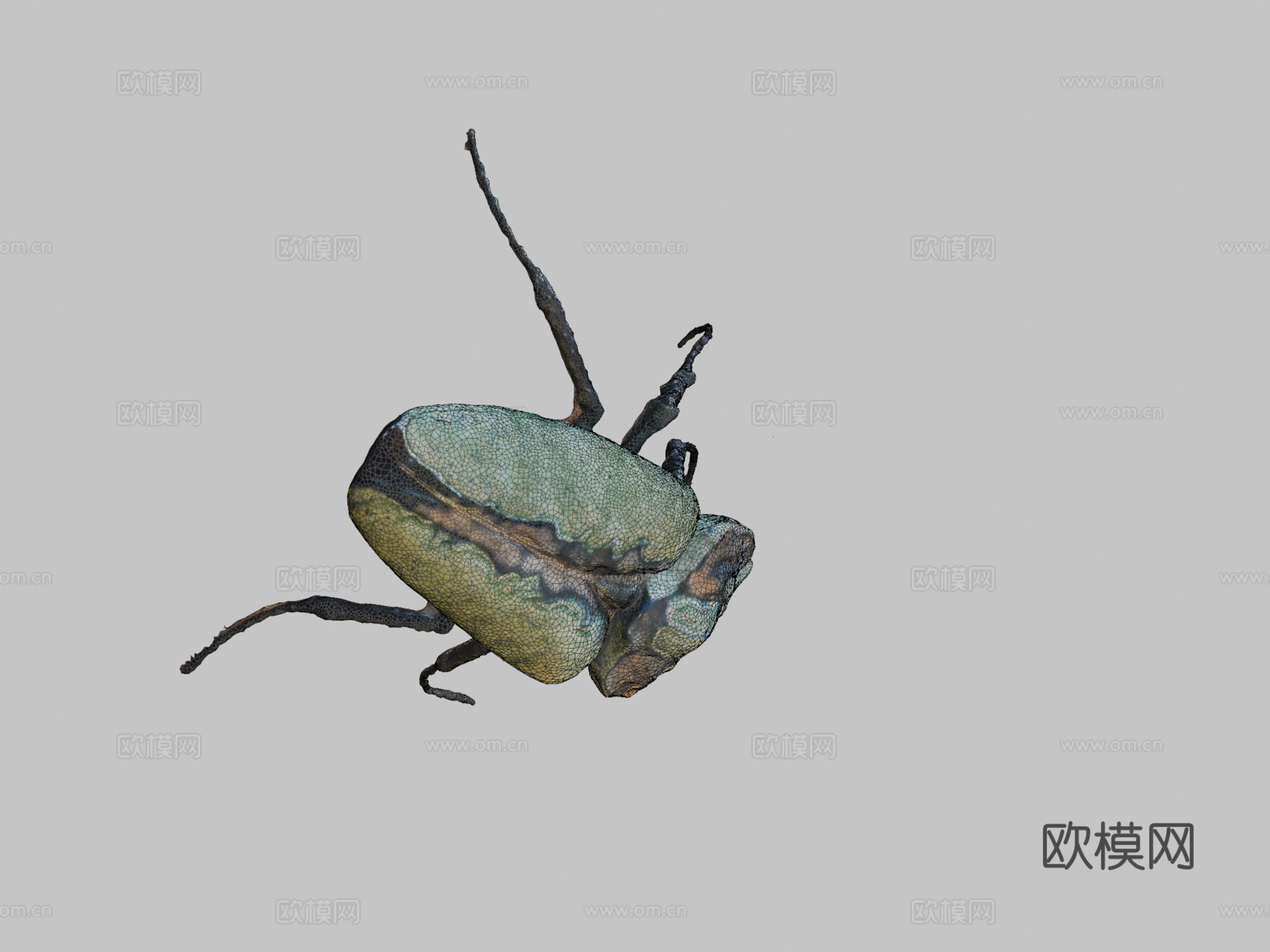 第185天-圣甲虫雕塑-每日一扫描3d模型