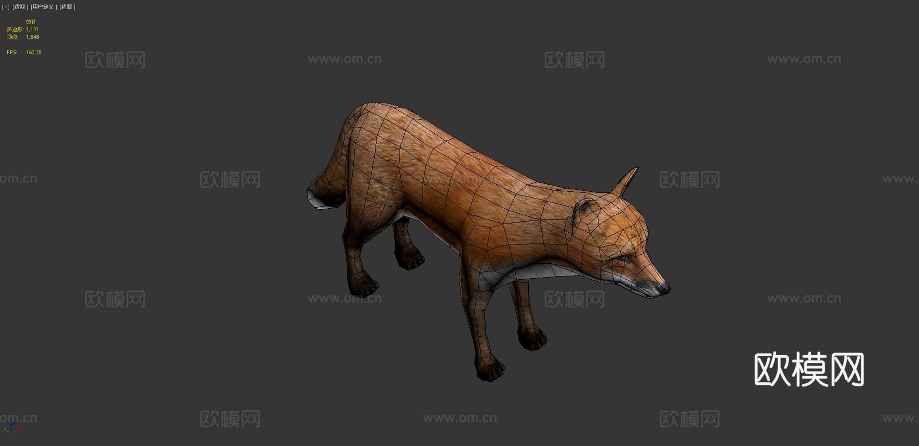DRT-野生动物-狐狸3d模型