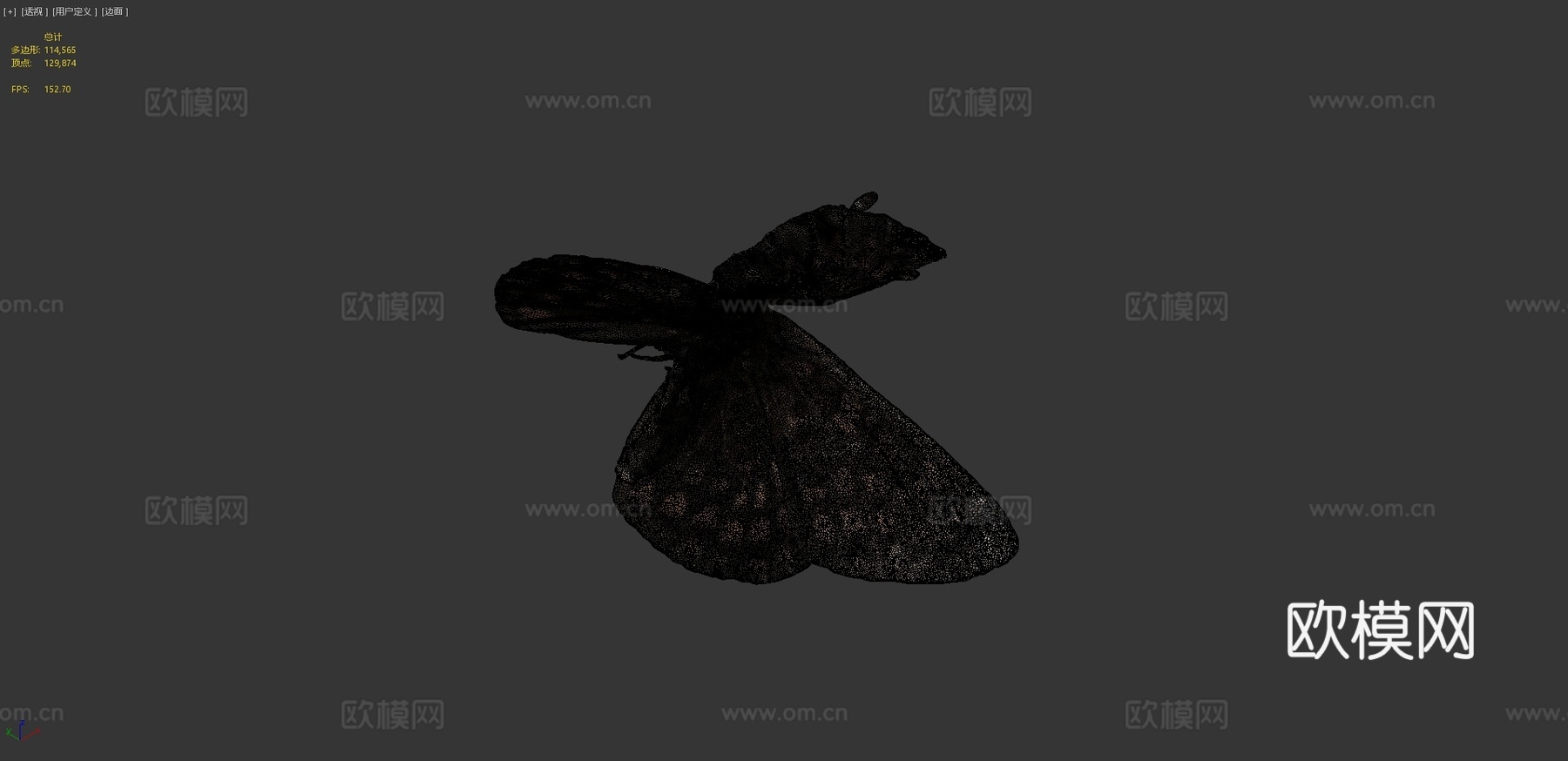 荨麻蛱蝶(自然历史数字档案DiNArDa)3d模型