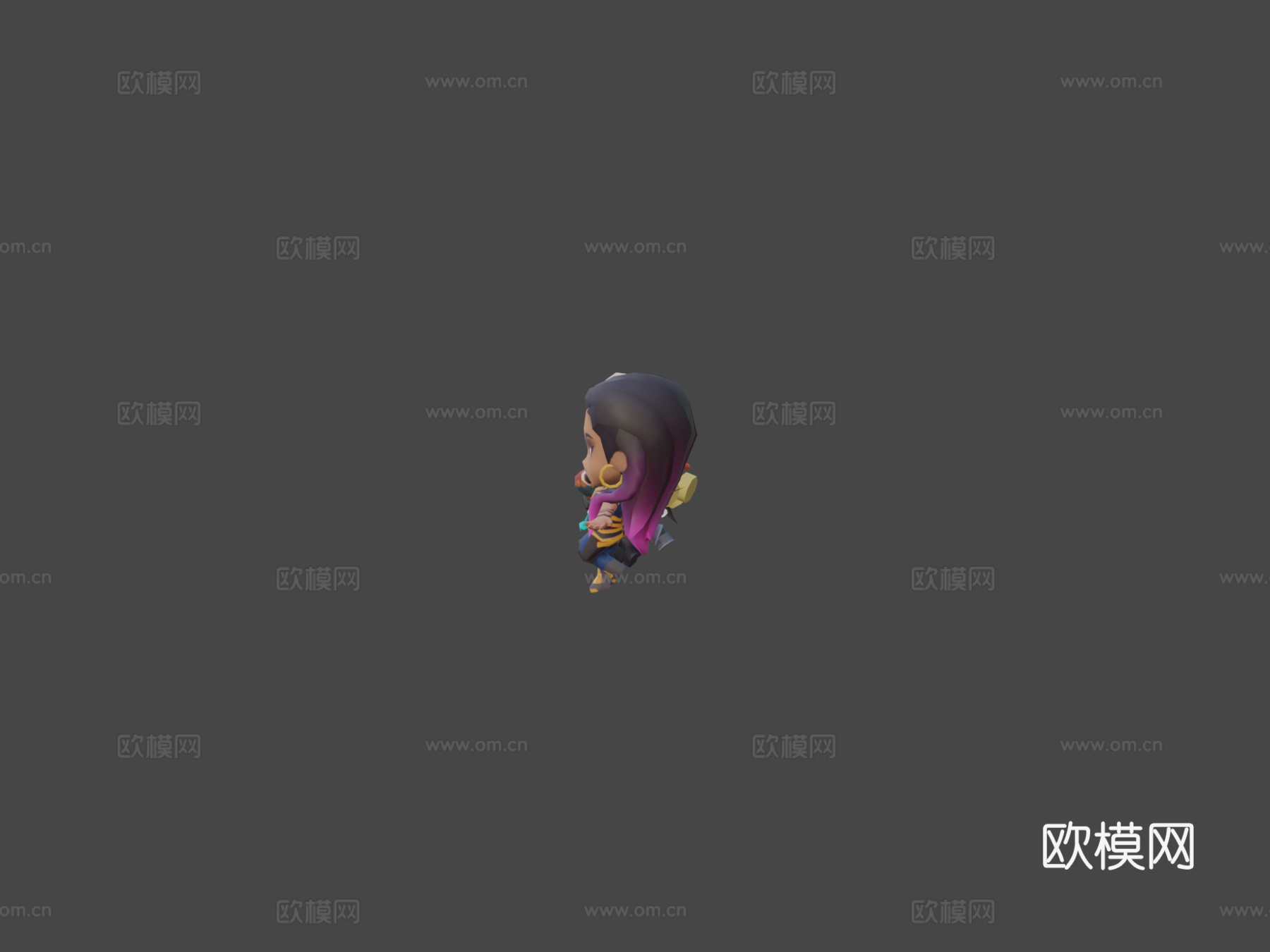 无畏契约Q版(钥匙链)3d模型